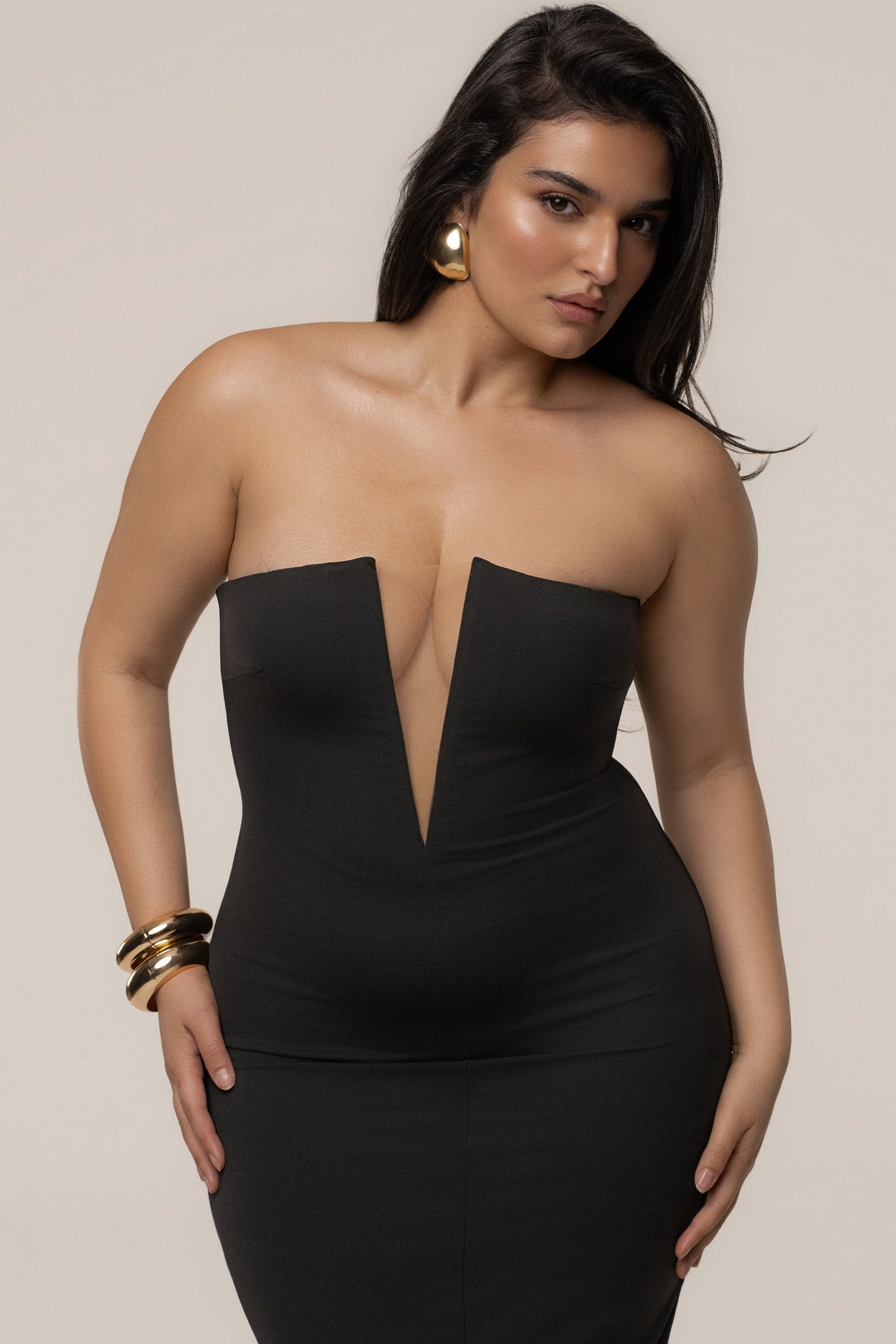 Black Midnight Illusion Maxi Gown JLUXLABEL