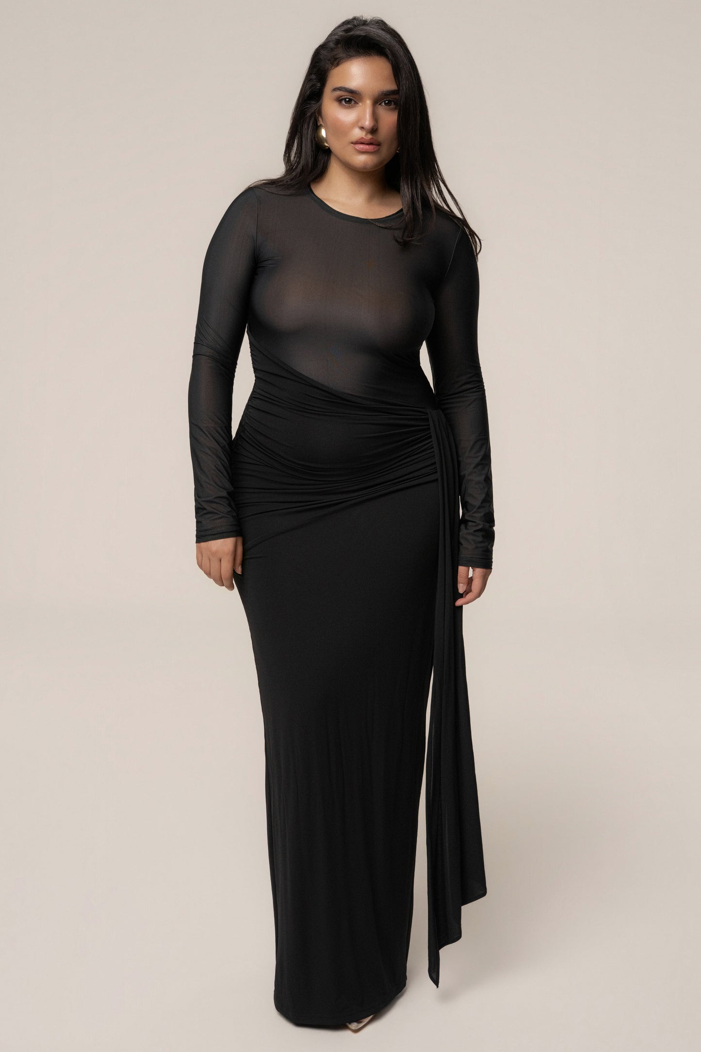 Black Halo Hour Maxi Dress JLUXLABEL