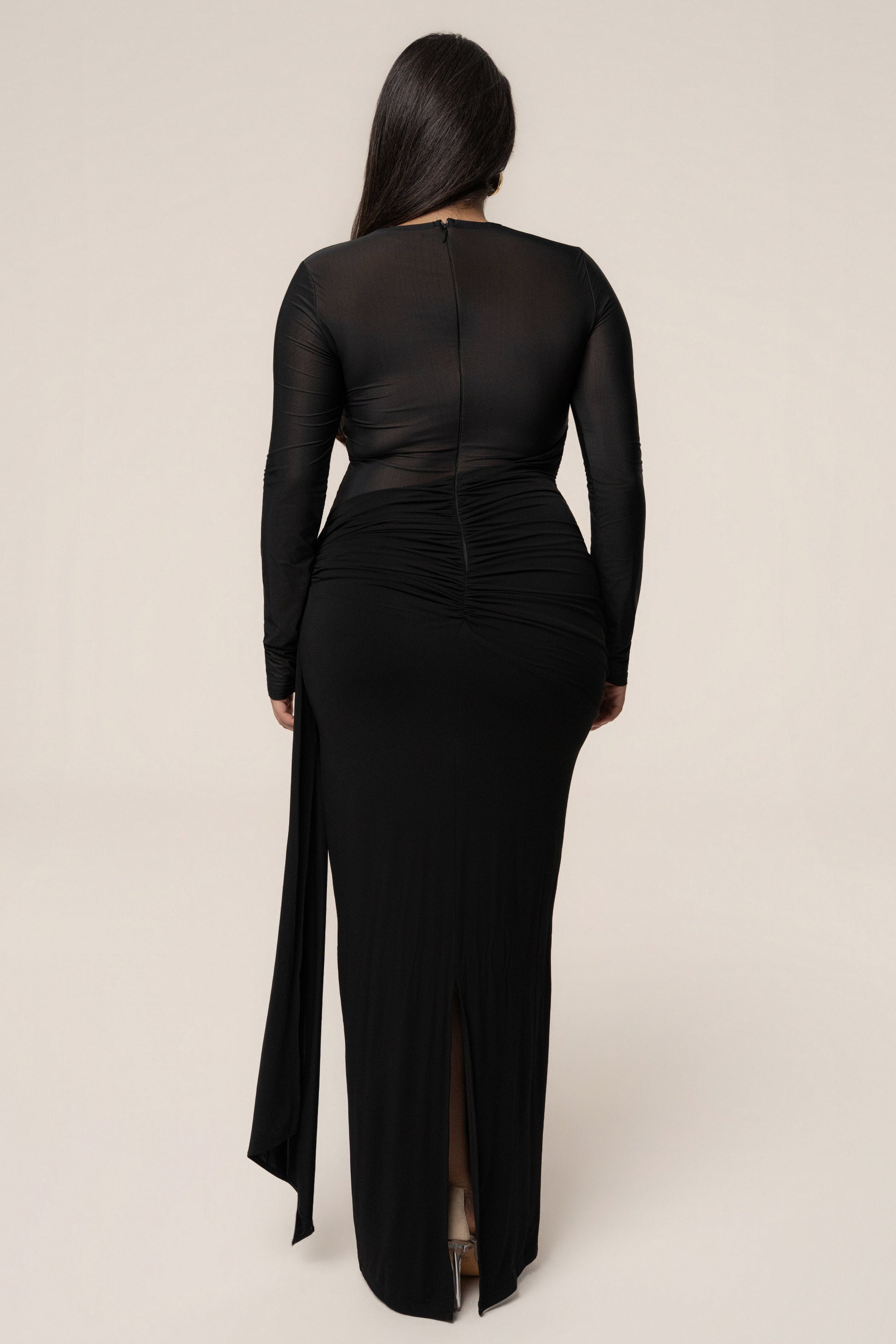 Black Halo Hour Maxi Dress JLUXLABEL