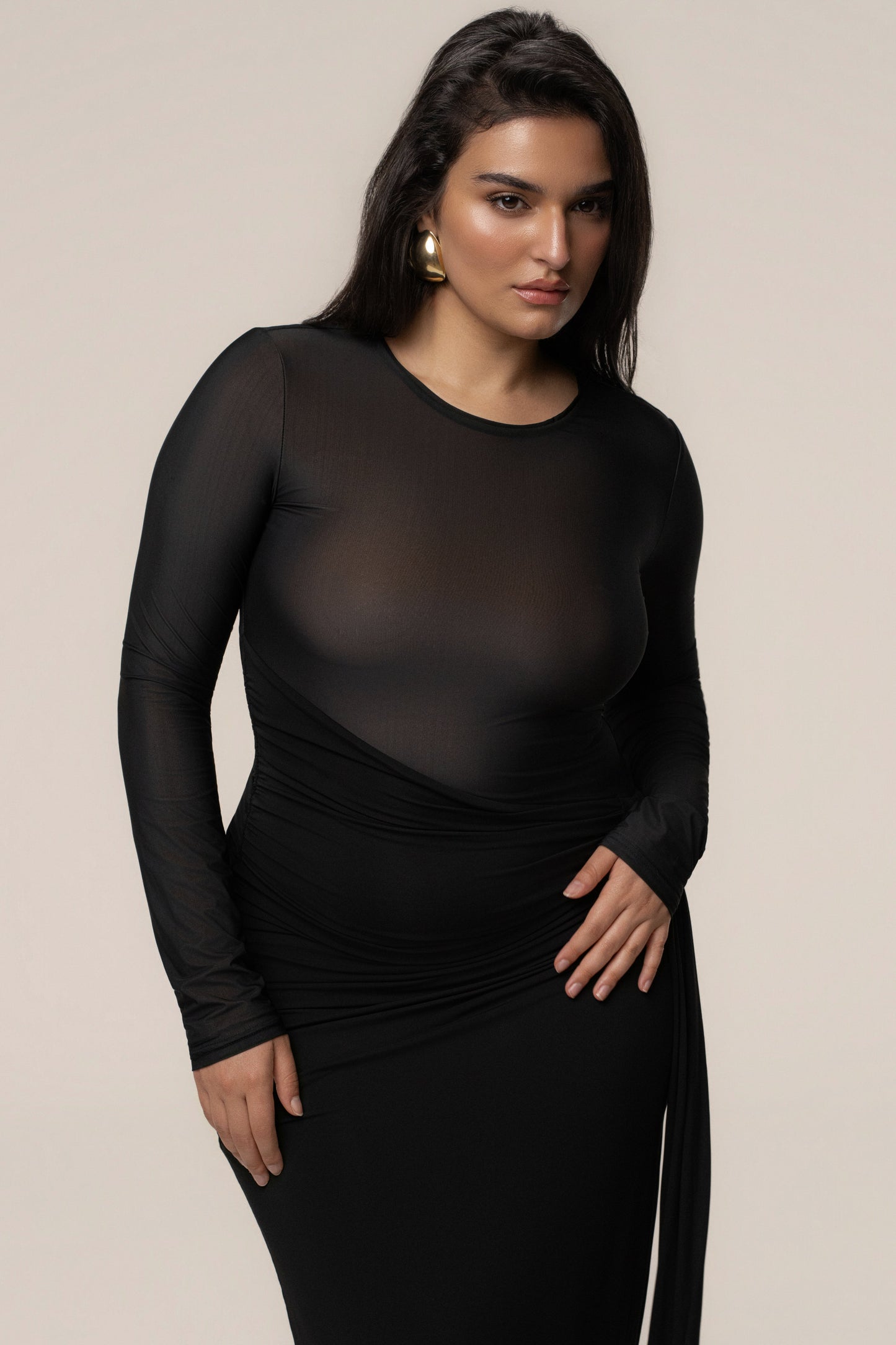Black Halo Hour Maxi Dress JLUXLABEL