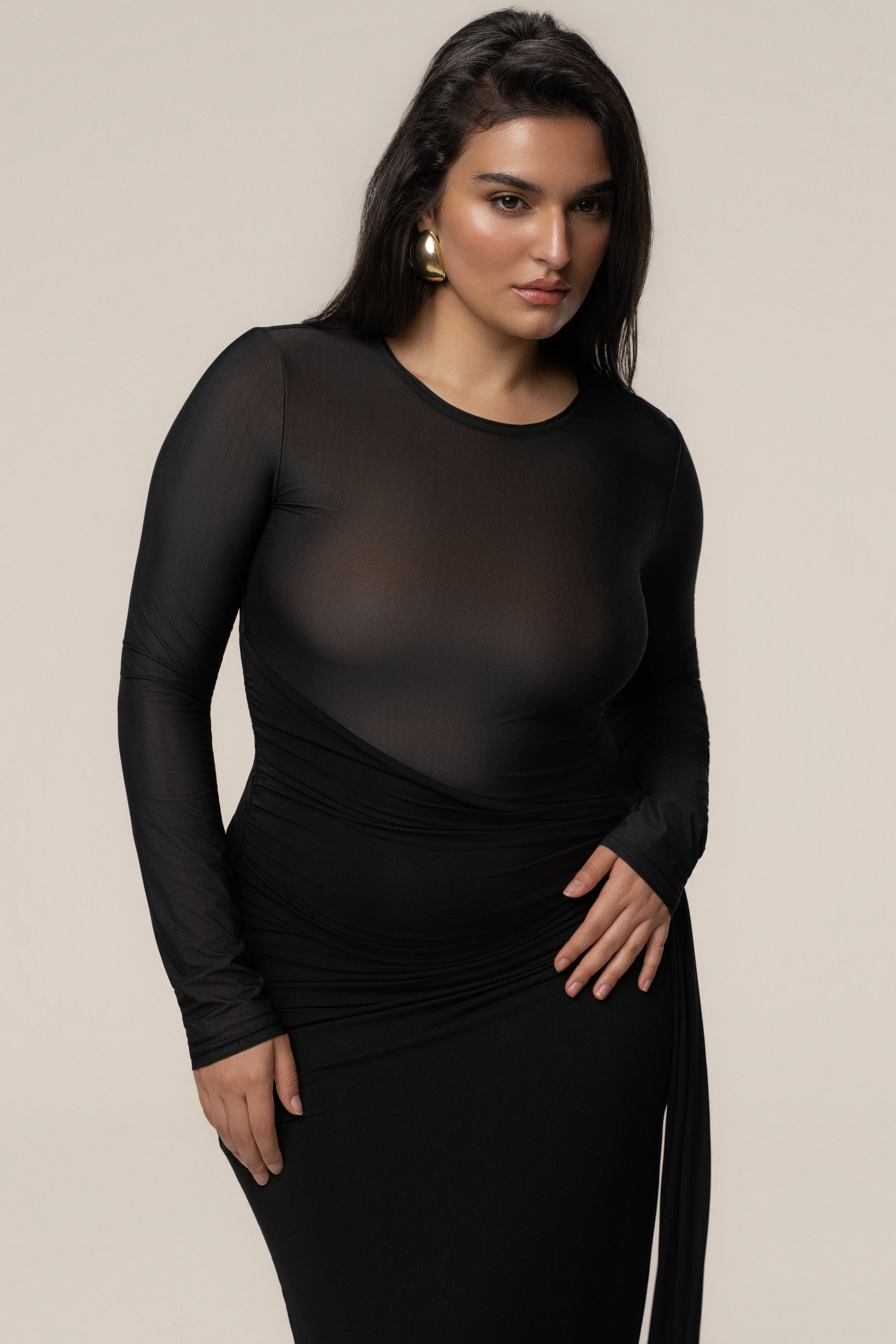 Black Halo Hour Maxi Dress JLUXLABEL