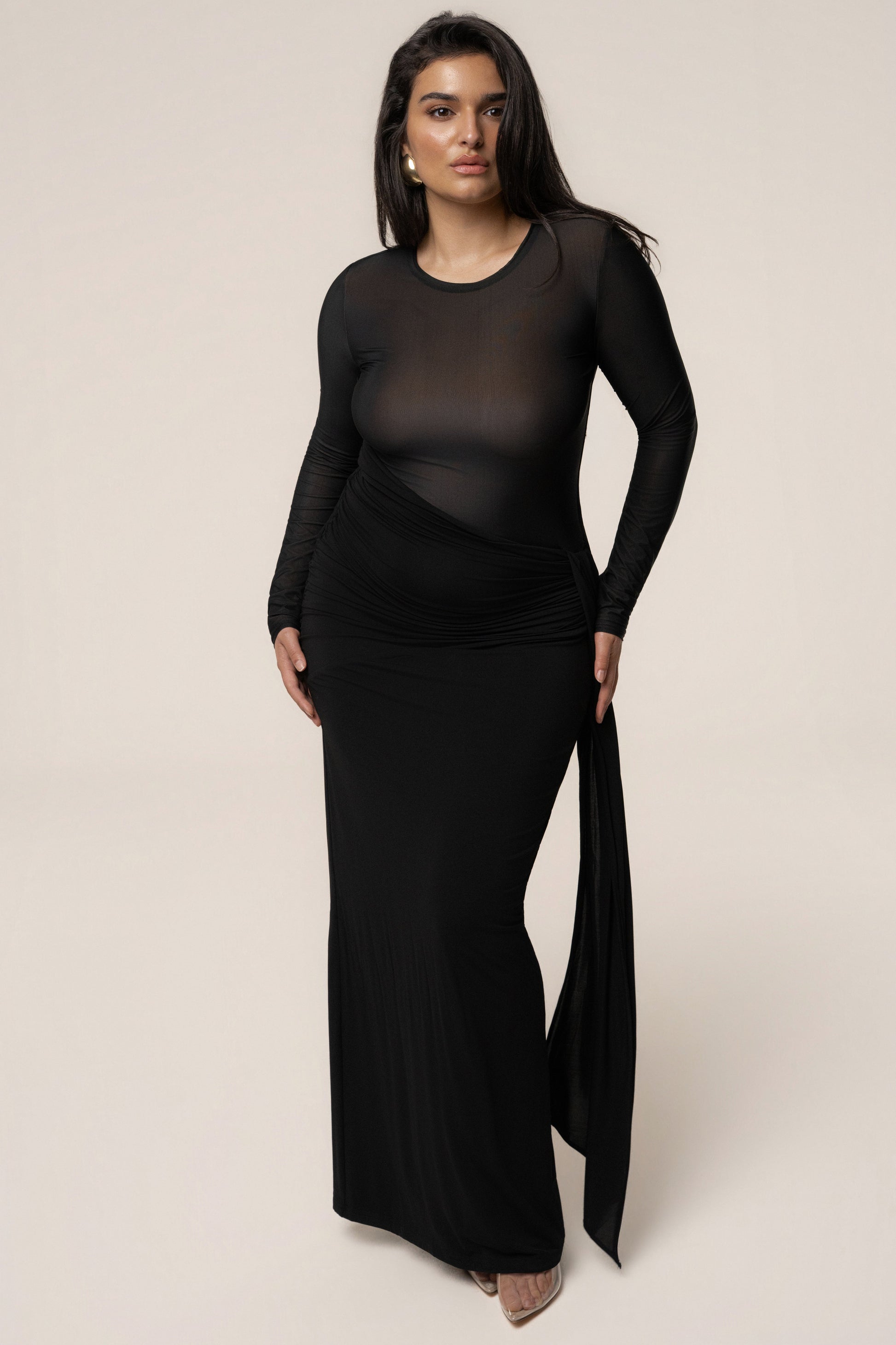 Black Halo Hour Maxi Dress JLUXLABEL