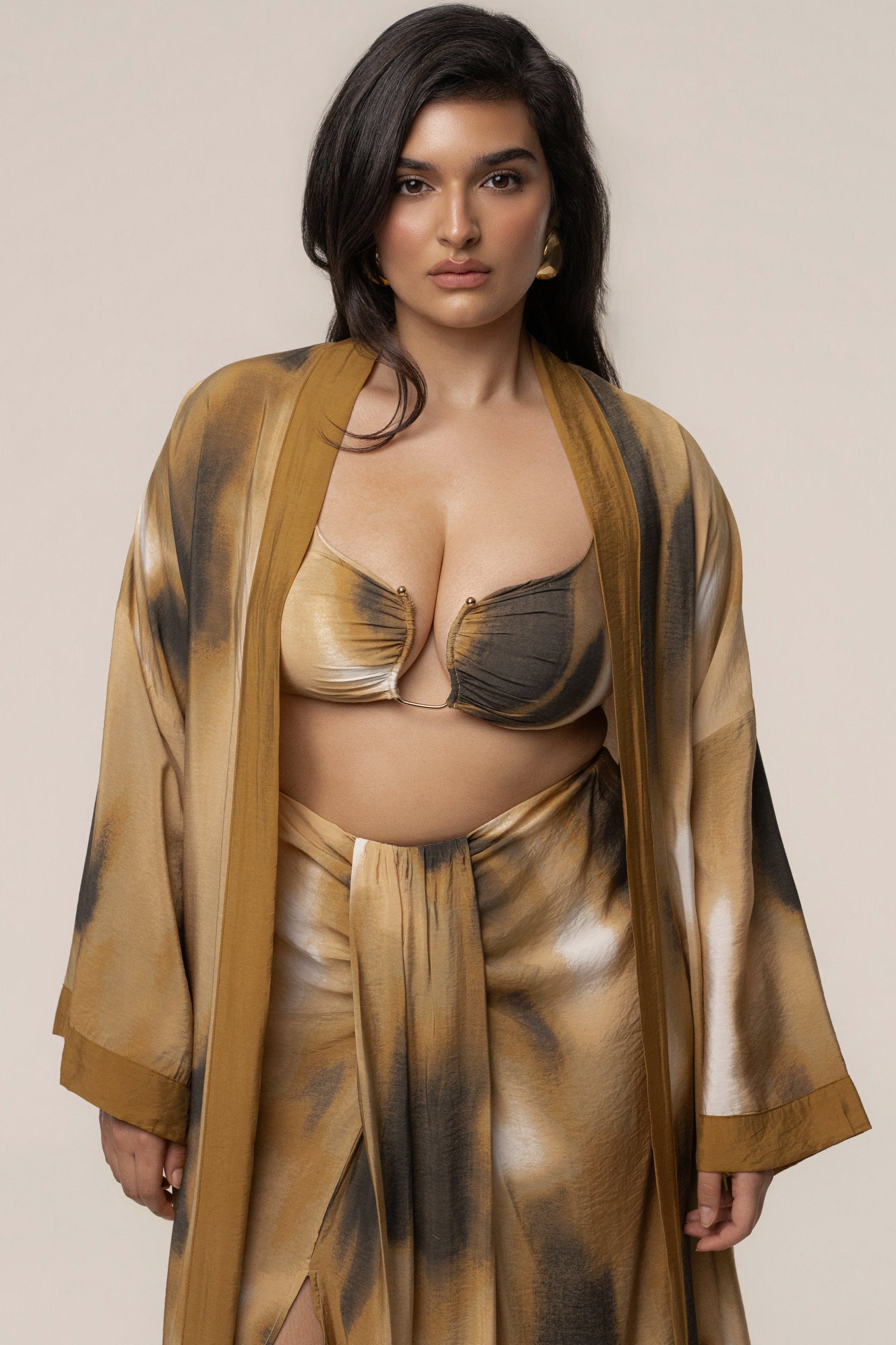 Brown Desert Oasis Duster JLUXLABEL