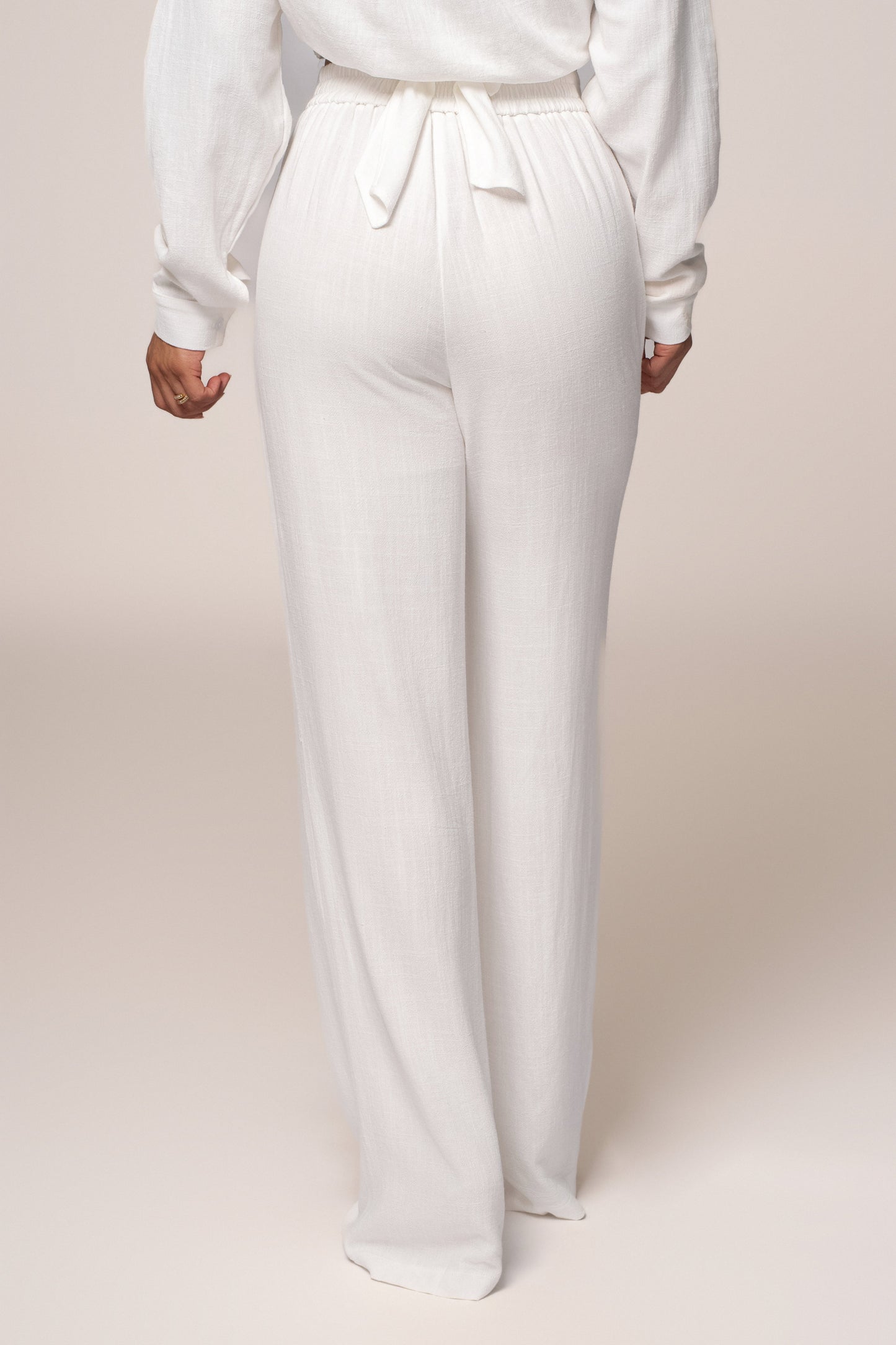 Ivory Thea Linen Pants JLUXLABEL