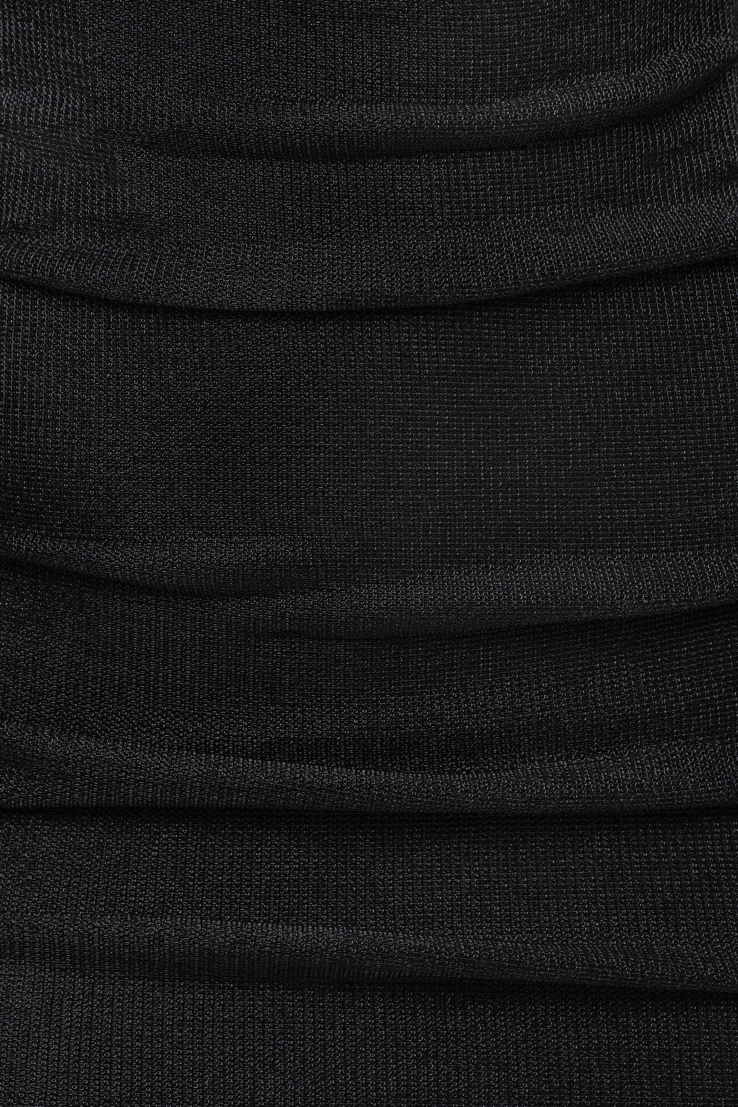 Black Ruched Metallic Maxi Dress