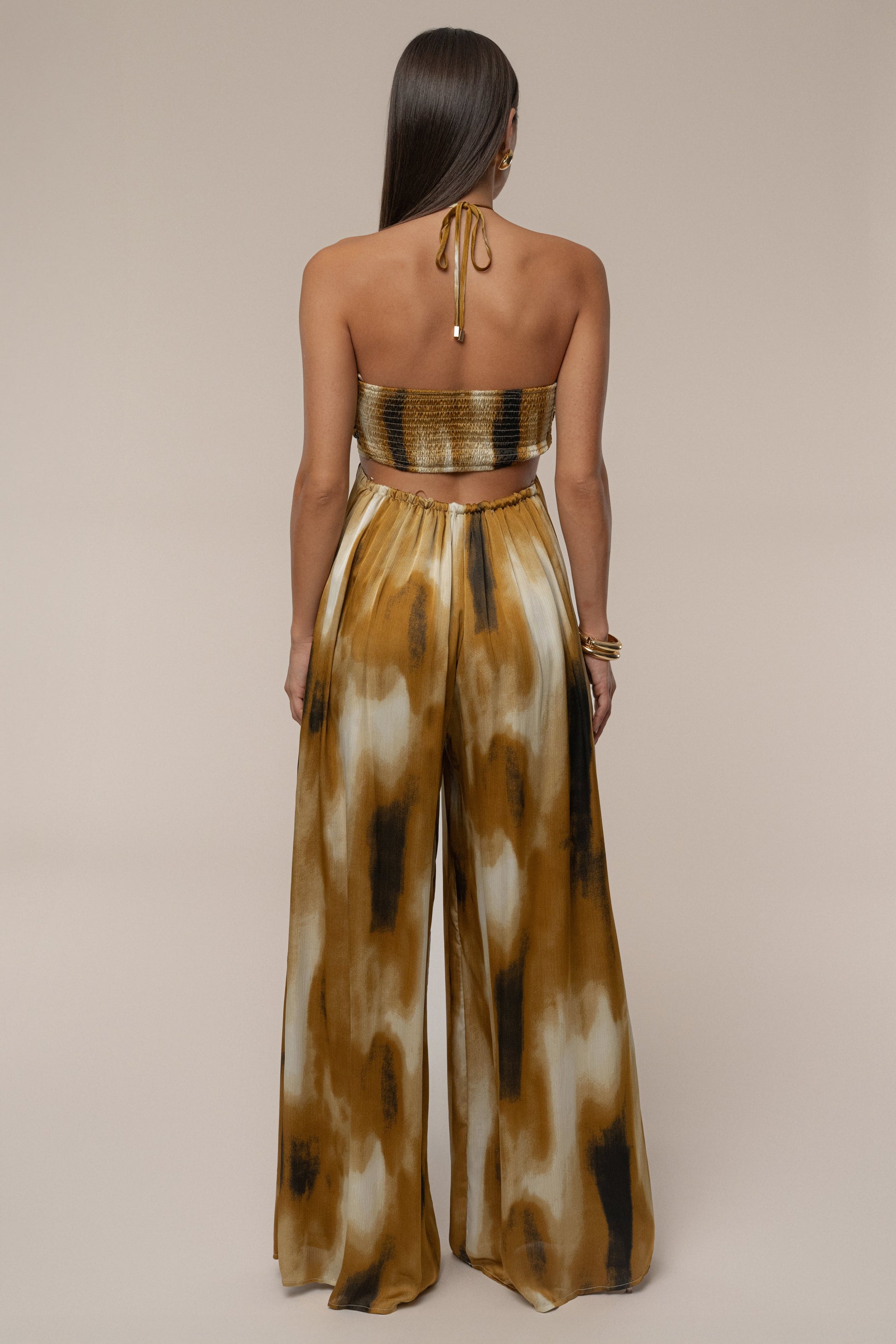 Gold Safari Sunset Jumpsuit JLUXLABEL