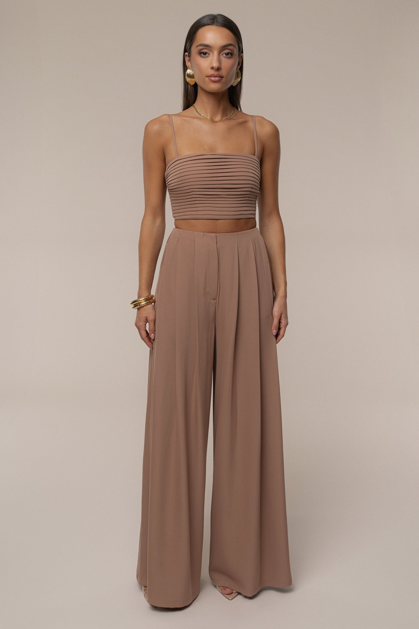 Beige Serenade Pant Set JLUXLABEL