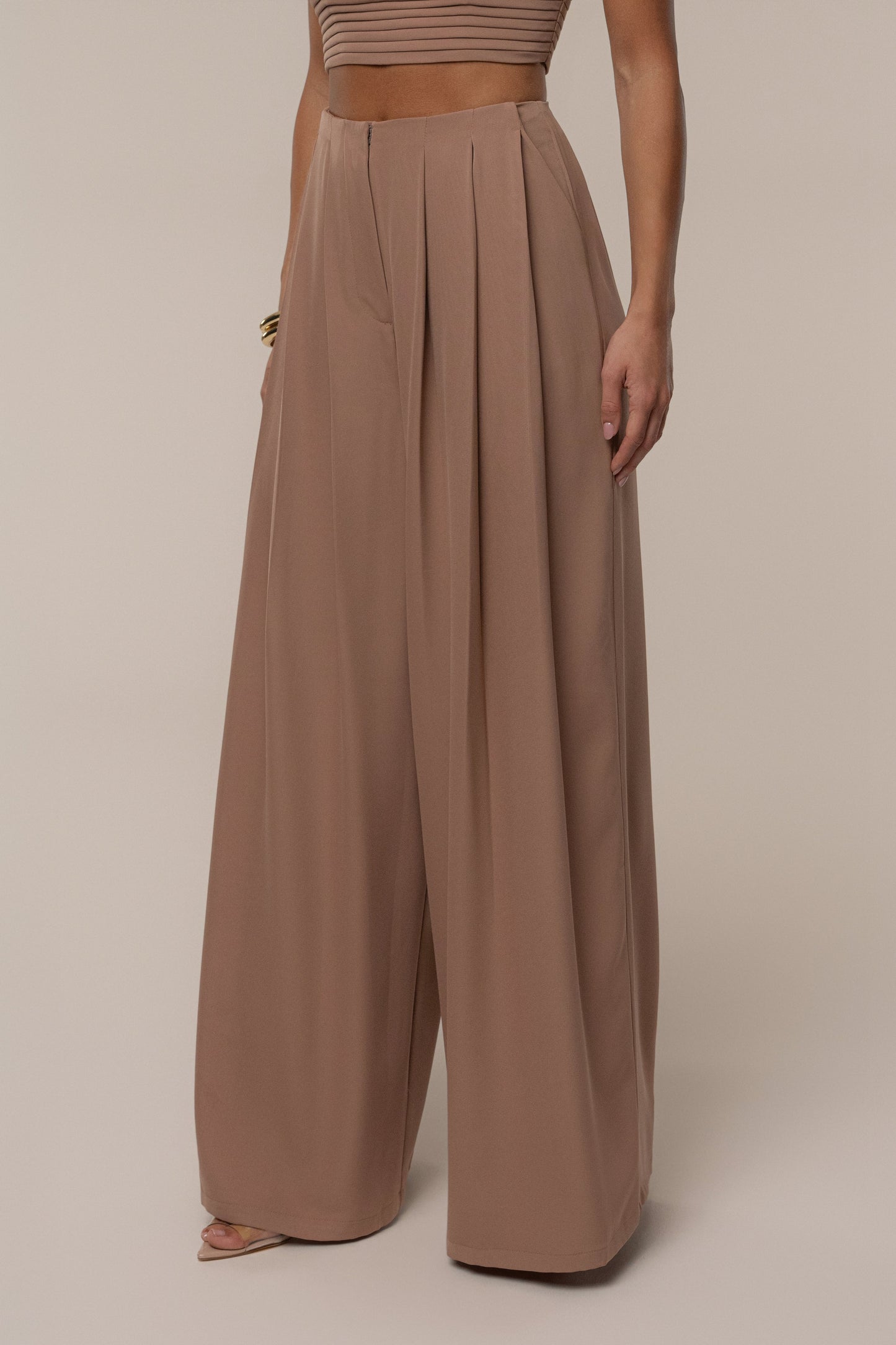 Beige Serenade Pant Set JLUXLABEL