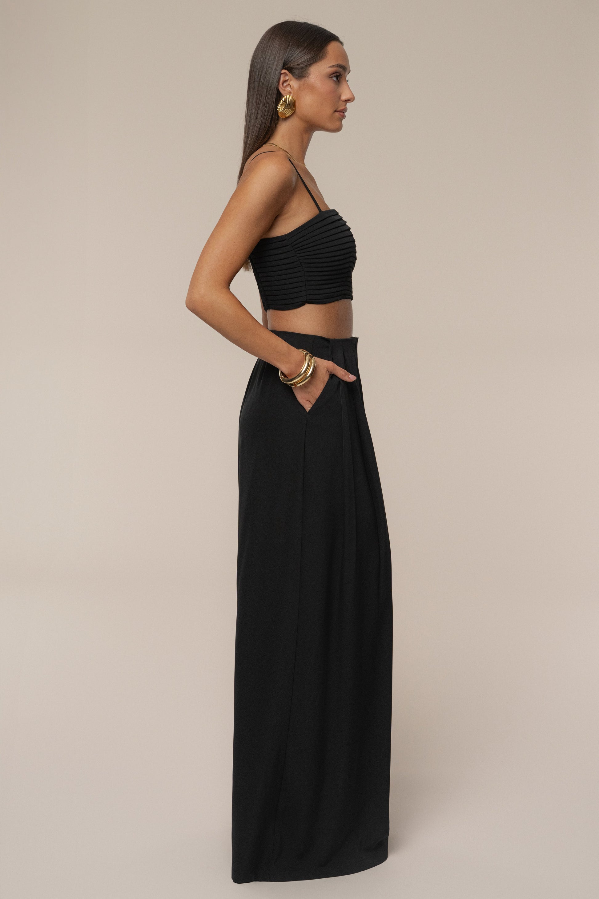 Black Serenade Pant Set JLUXLABEL