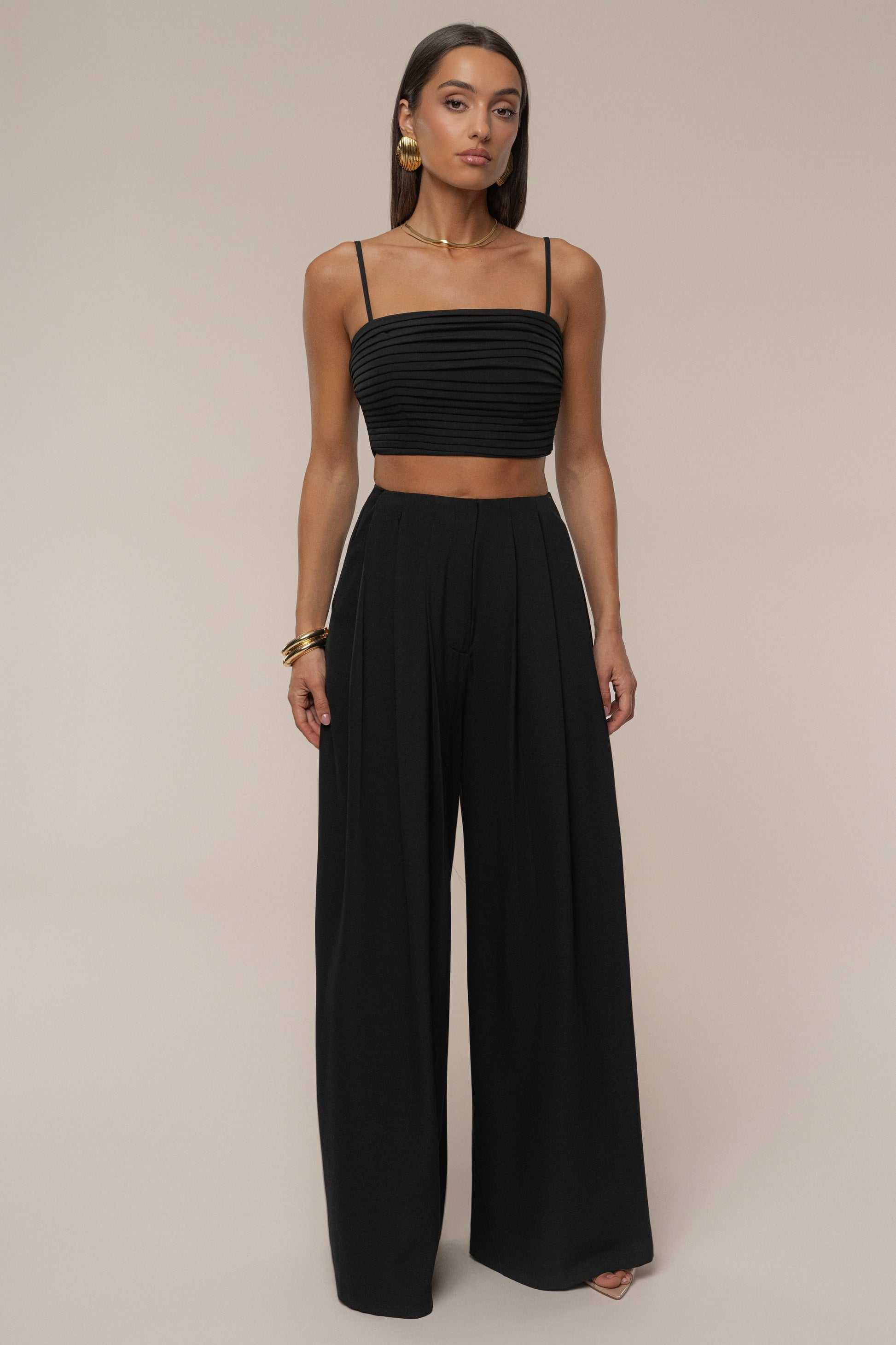 Black Serenade Pant Set JLUXLABEL
