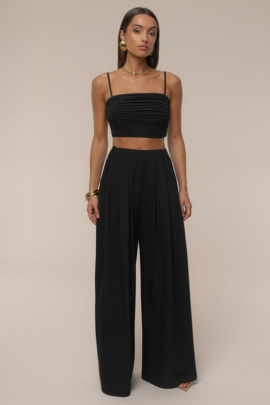 Black Serenade Pant Set JLUXLABEL