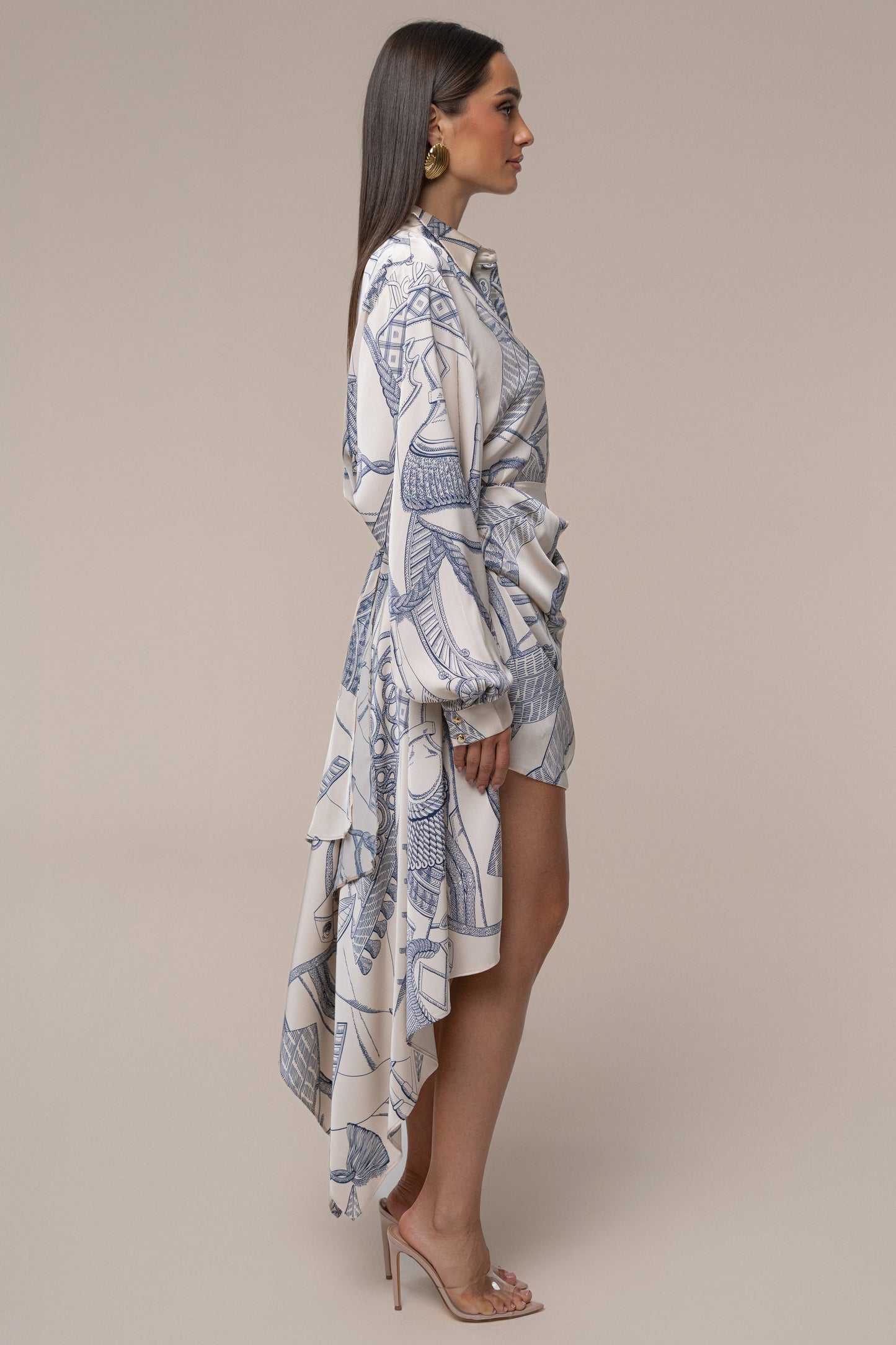 PRE-ORDER Ivory Print Ameena Print Skirt Set