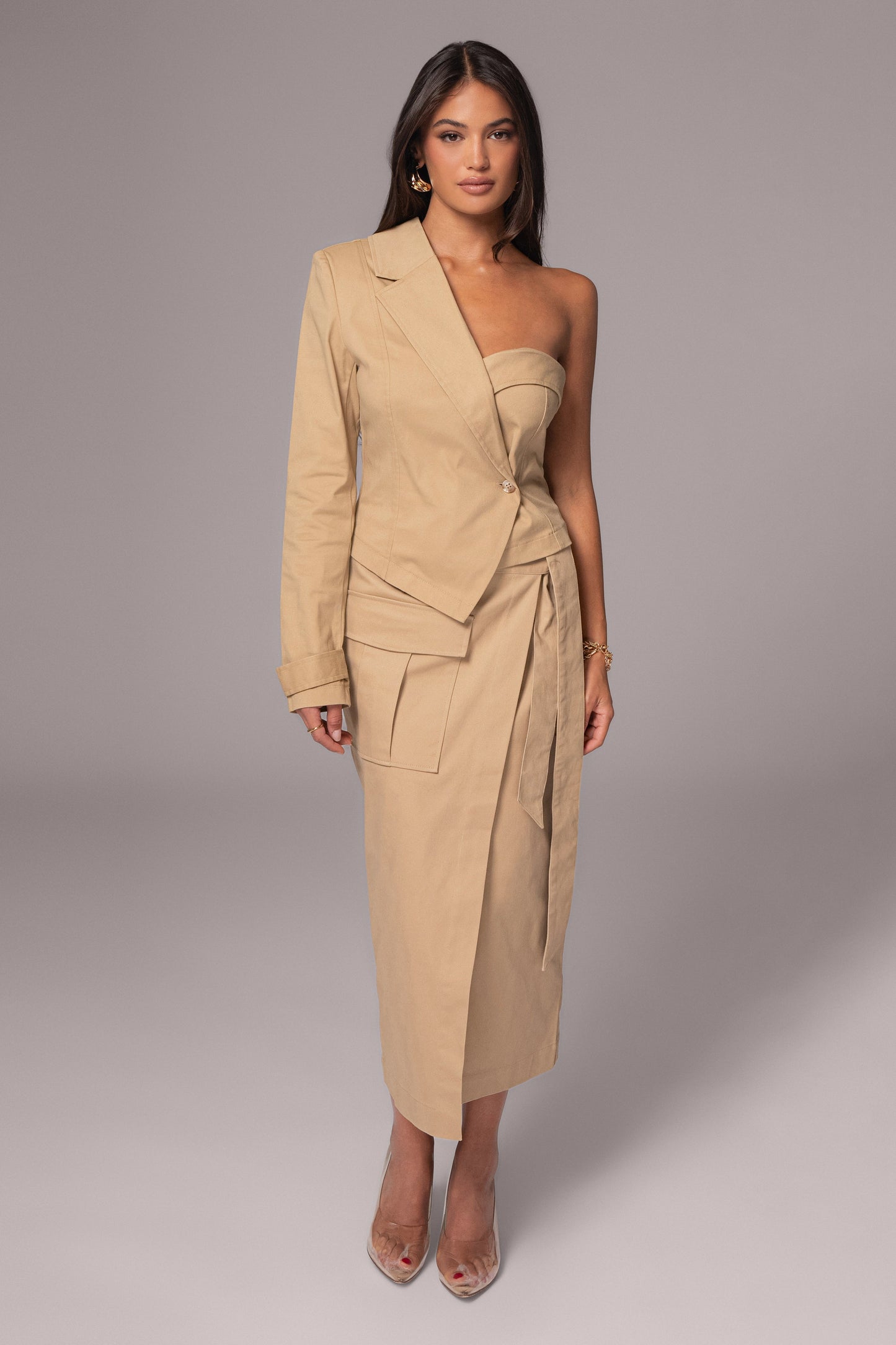 Khaki City Life Cargo Skirt JLUXLABEL