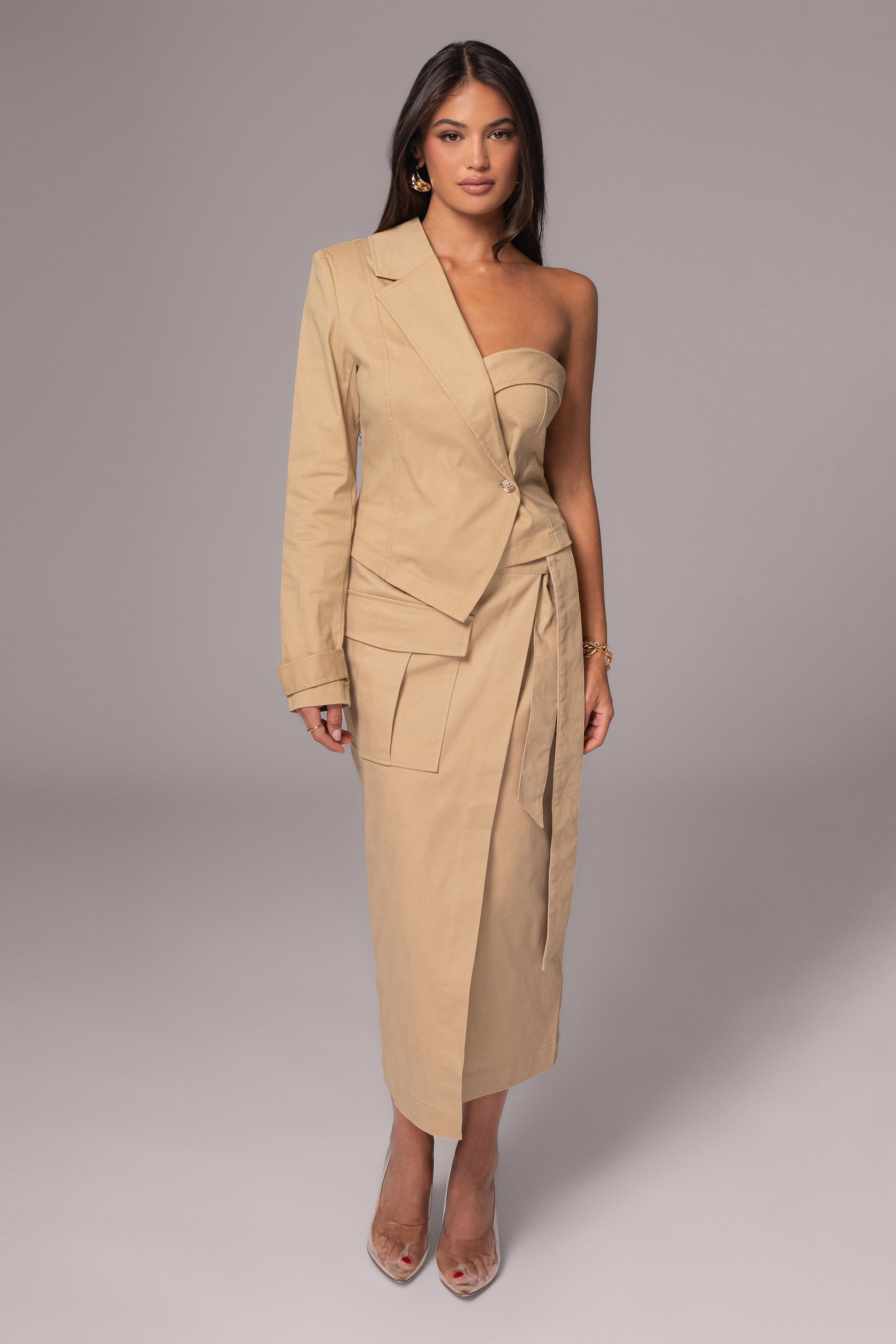 Khaki City Life Cargo Skirt JLUXLABEL