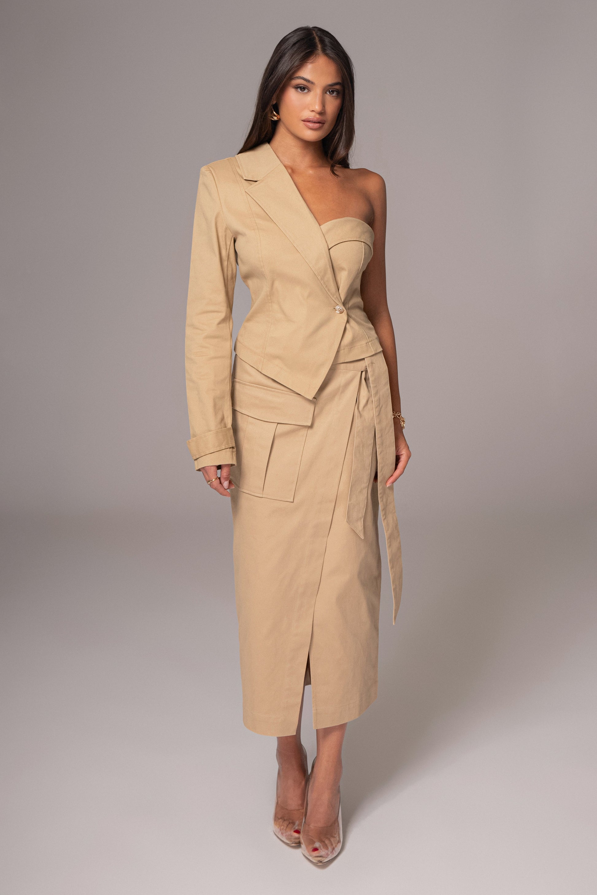Khaki City Life Cargo Skirt JLUXLABEL