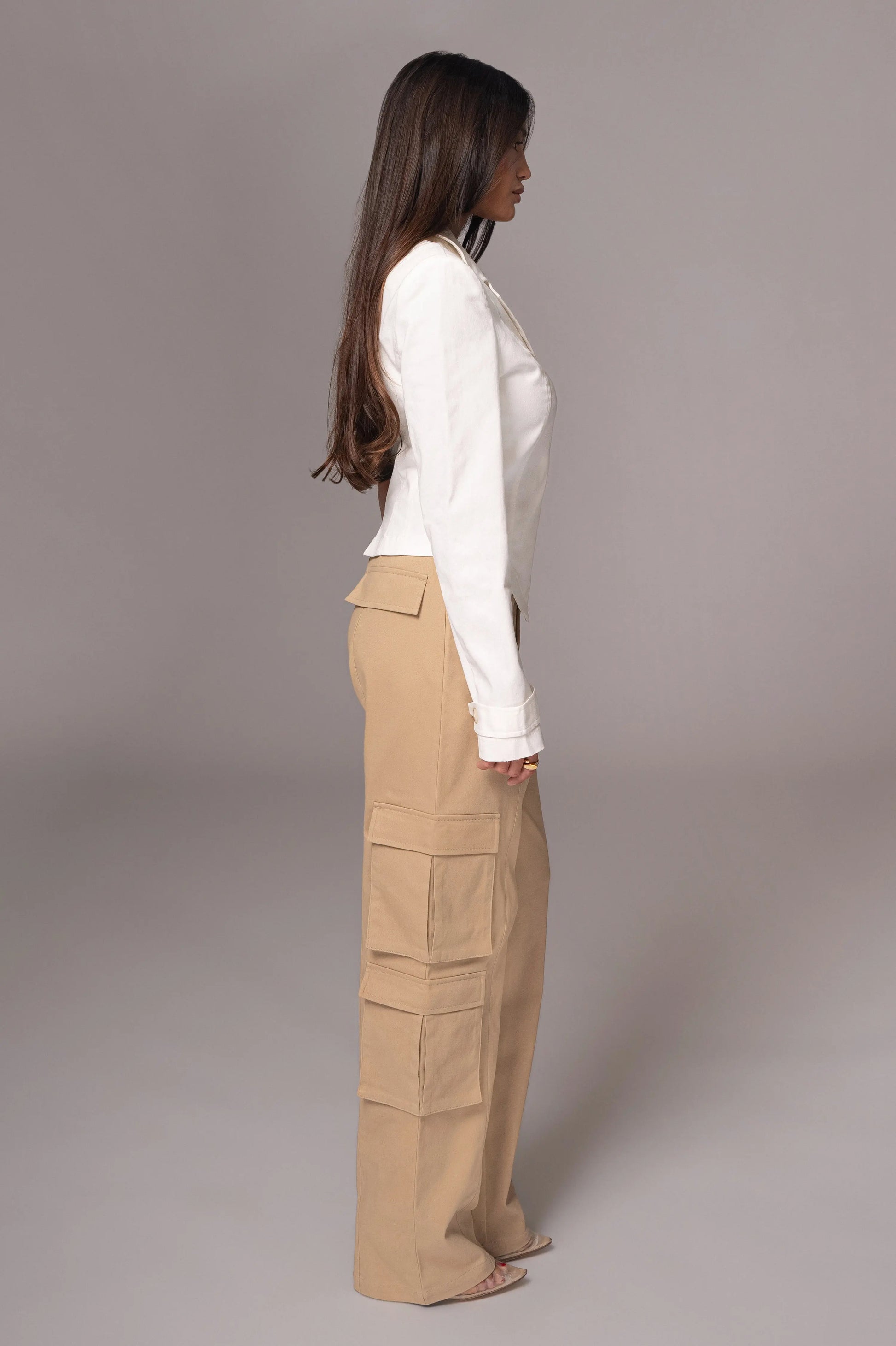 Ivory Amal One Shoulder Top JLUXLABEL