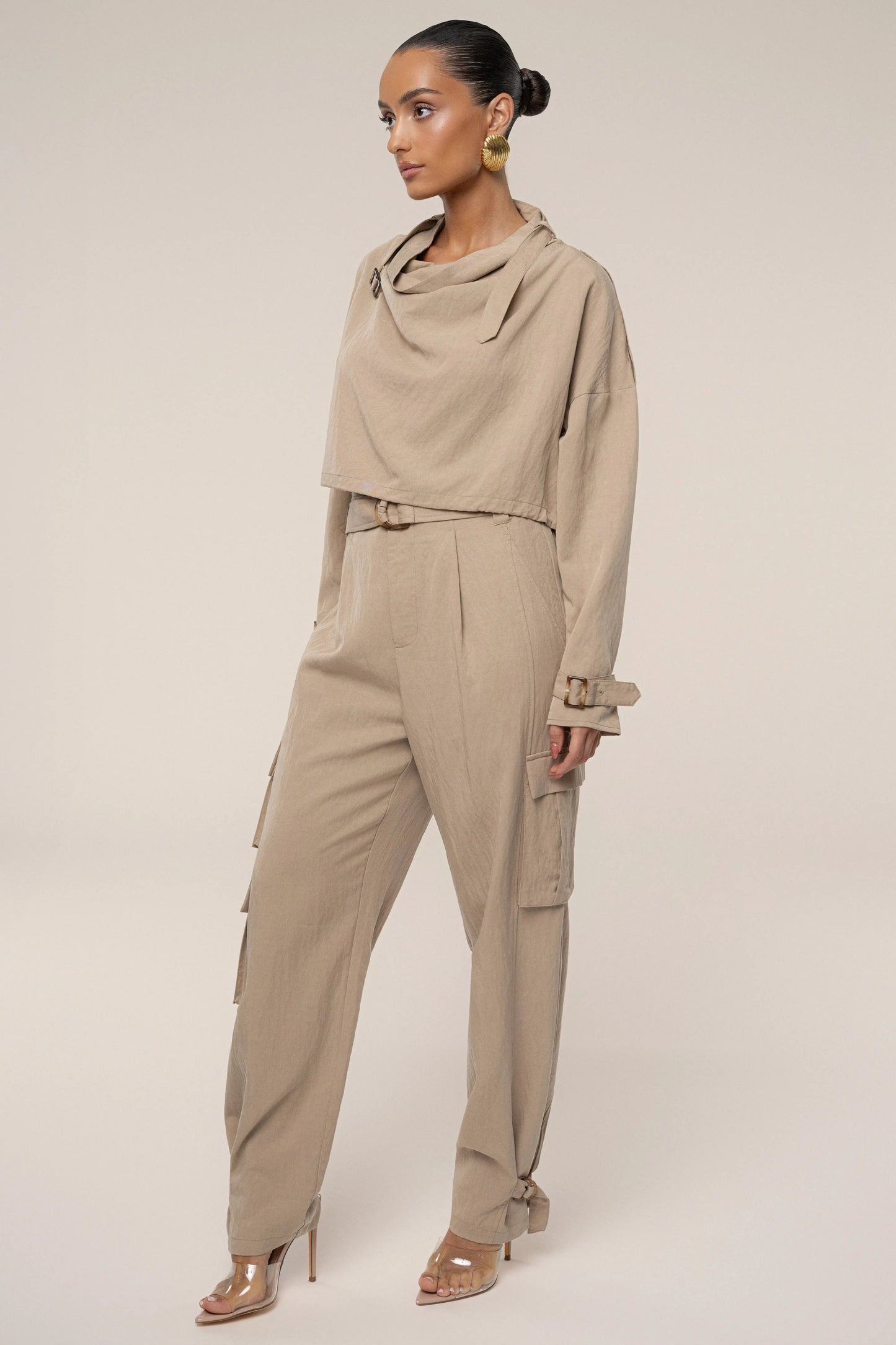 Beige Wanderlust Crop Top JLUXLABEL