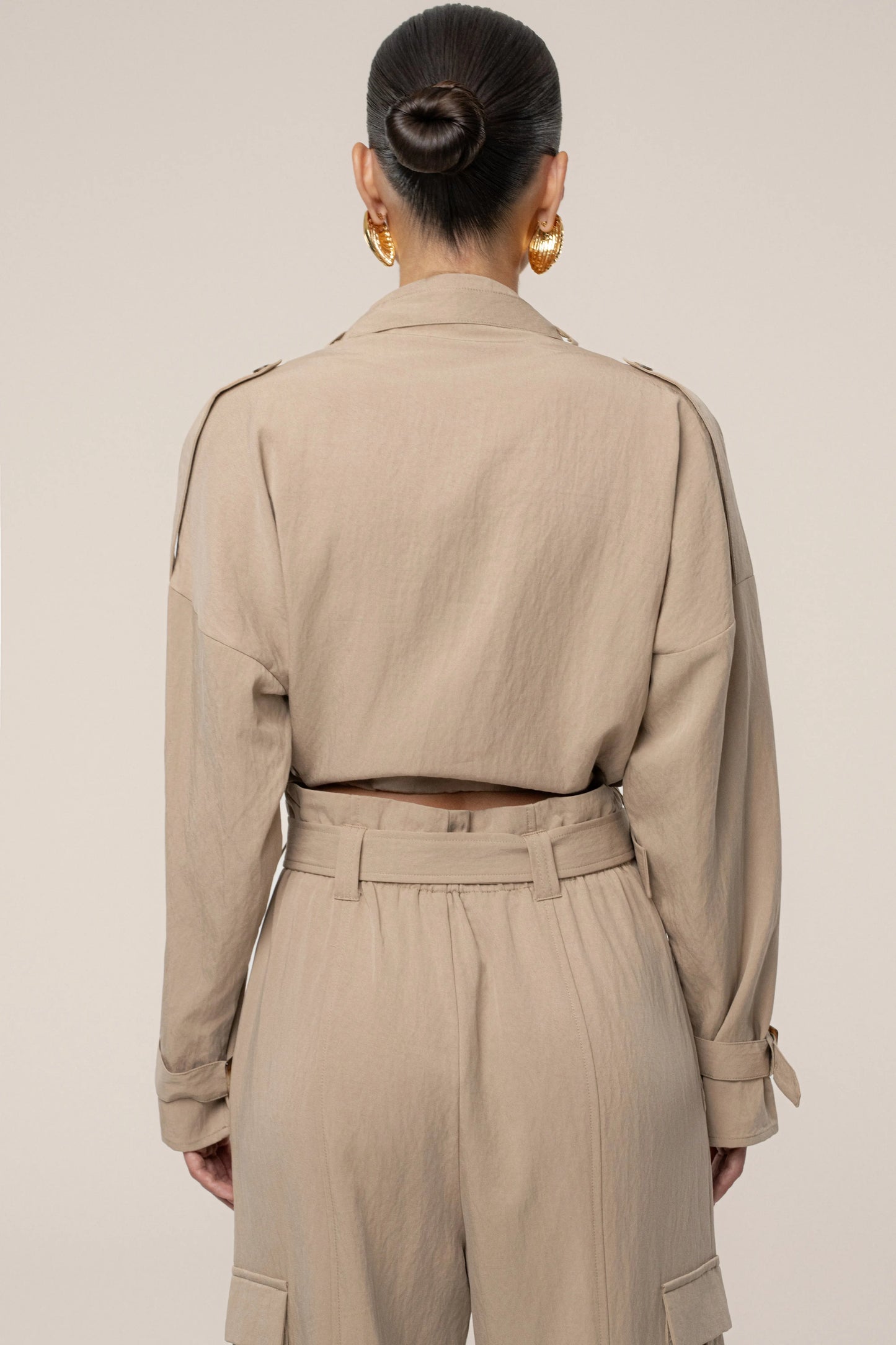 Beige Wanderlust Crop Top JLUXLABEL