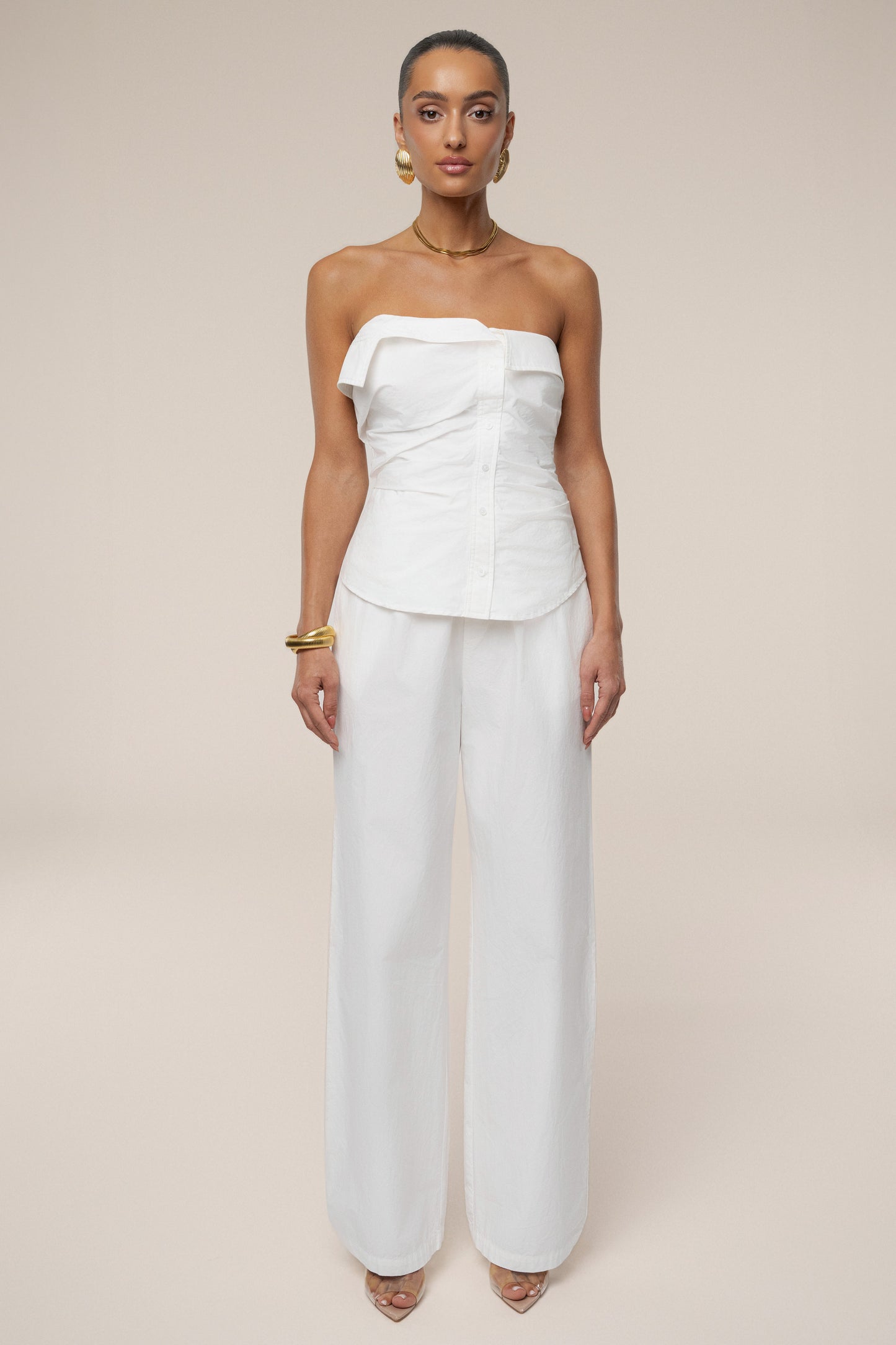 Ivory Riviera Fold Over Top