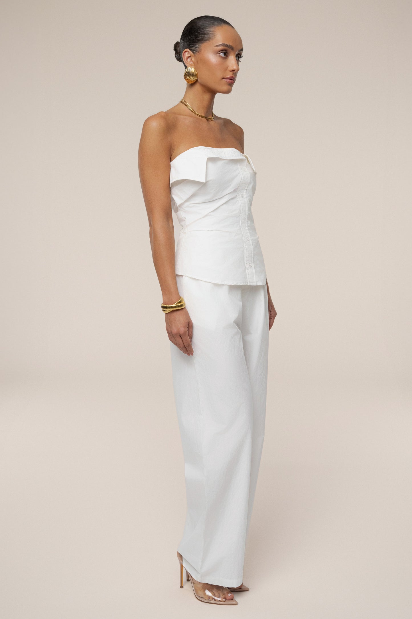 Ivory Riviera Fold Over Top