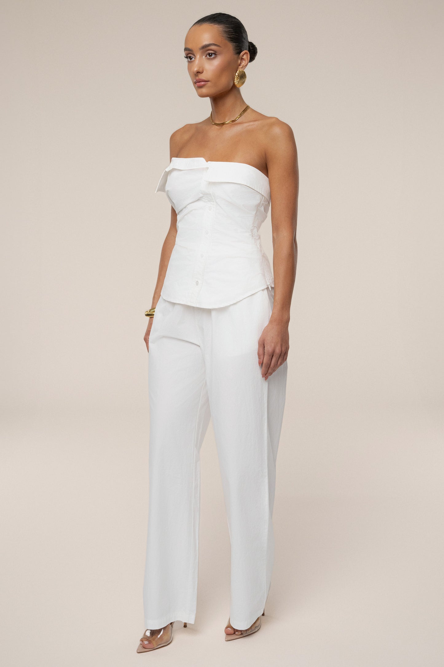 Ivory Riviera Fold Over Top