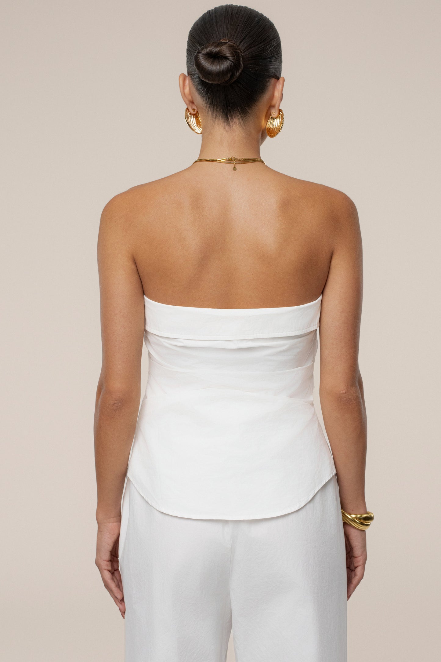 Ivory Riviera Fold Over Top