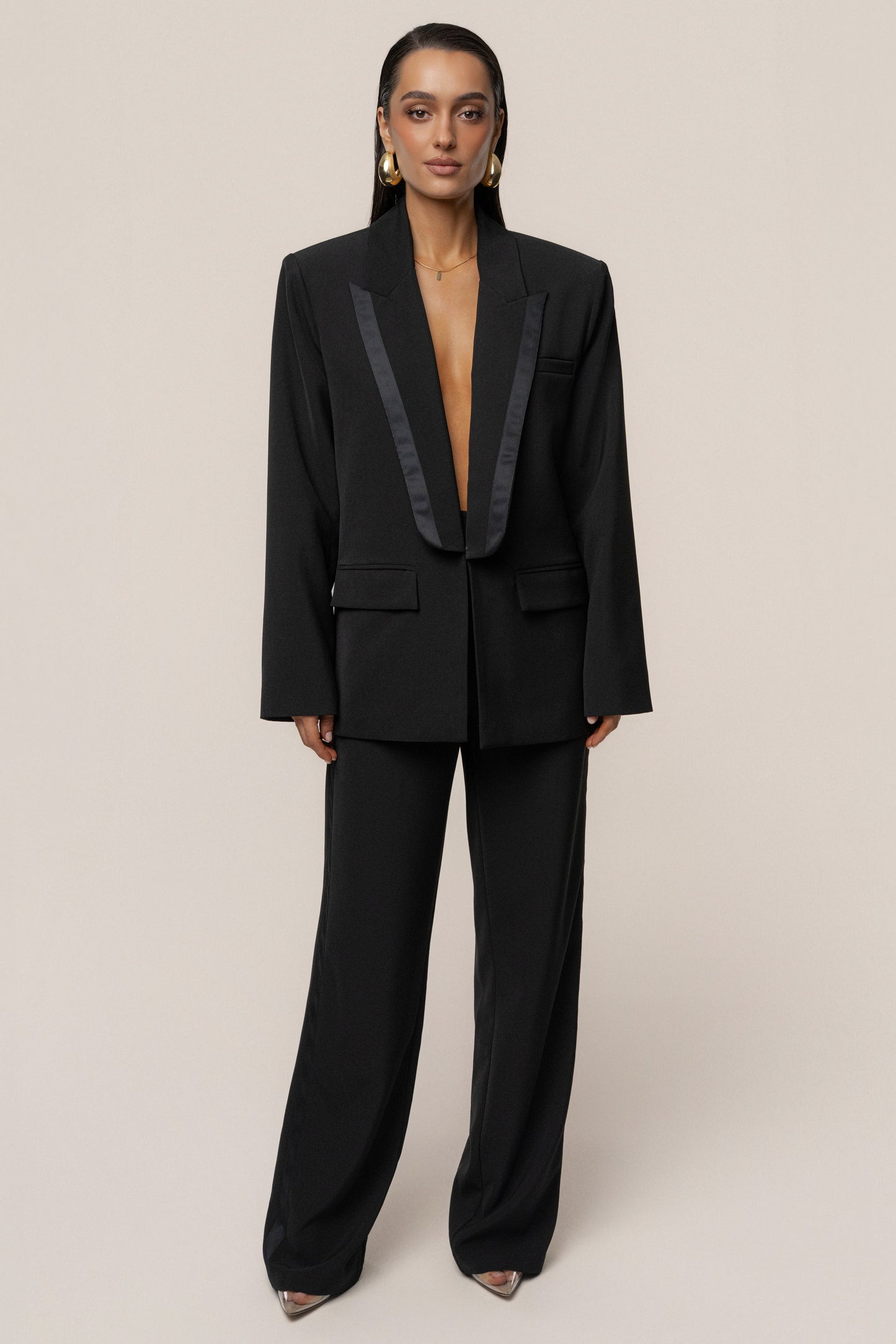 Black Suite Life Woven Pant