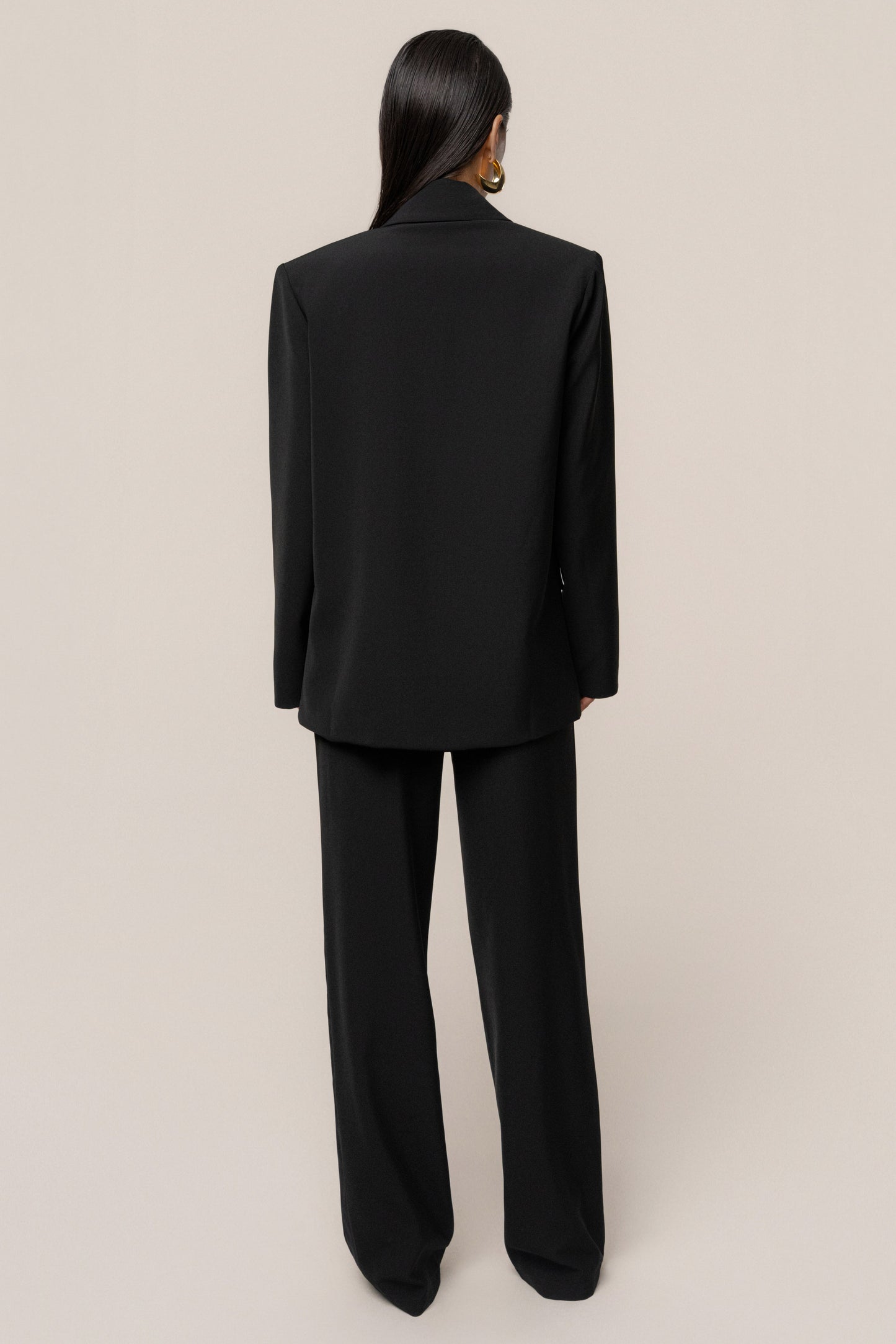 Black Suite Life Woven Blazer