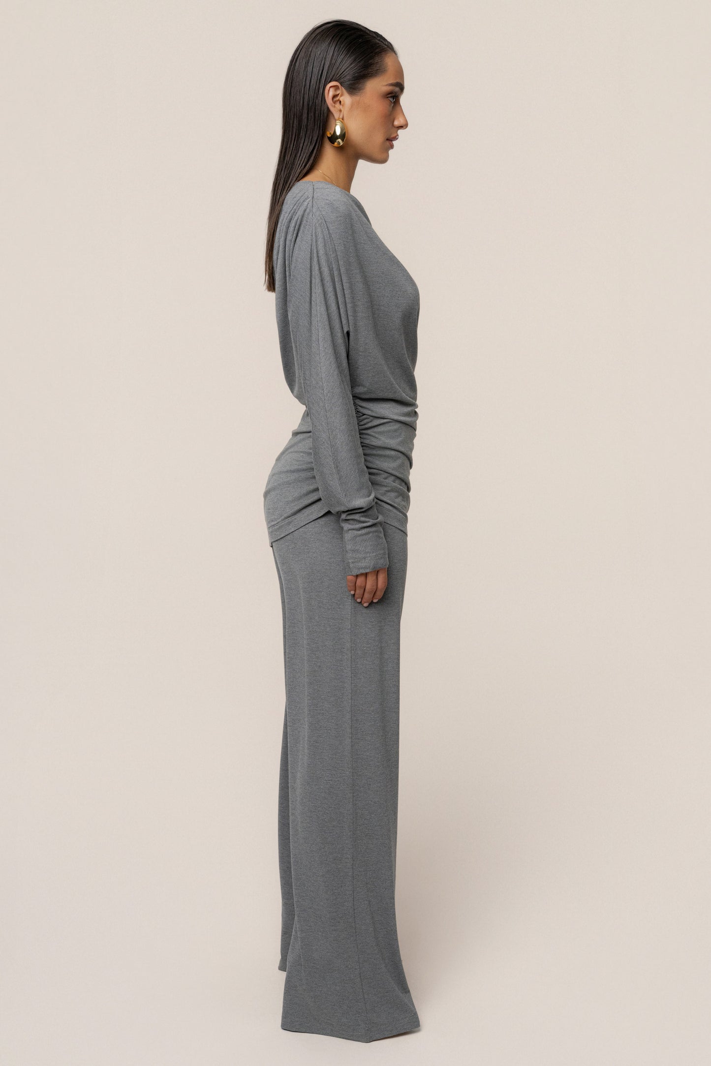 Charcoal Winter Soirée Pant Set