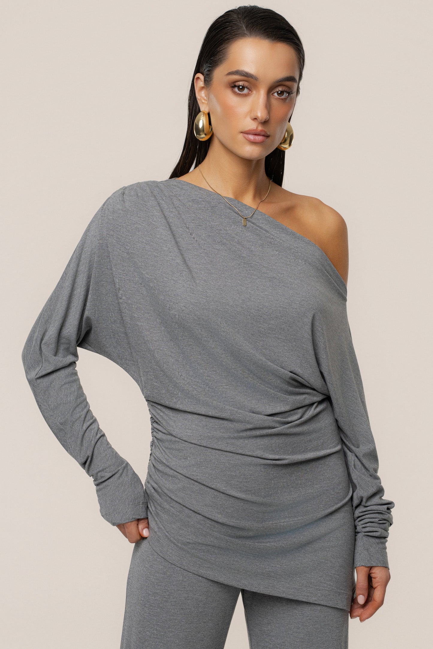 Charcoal Winter Soirée Pant Set