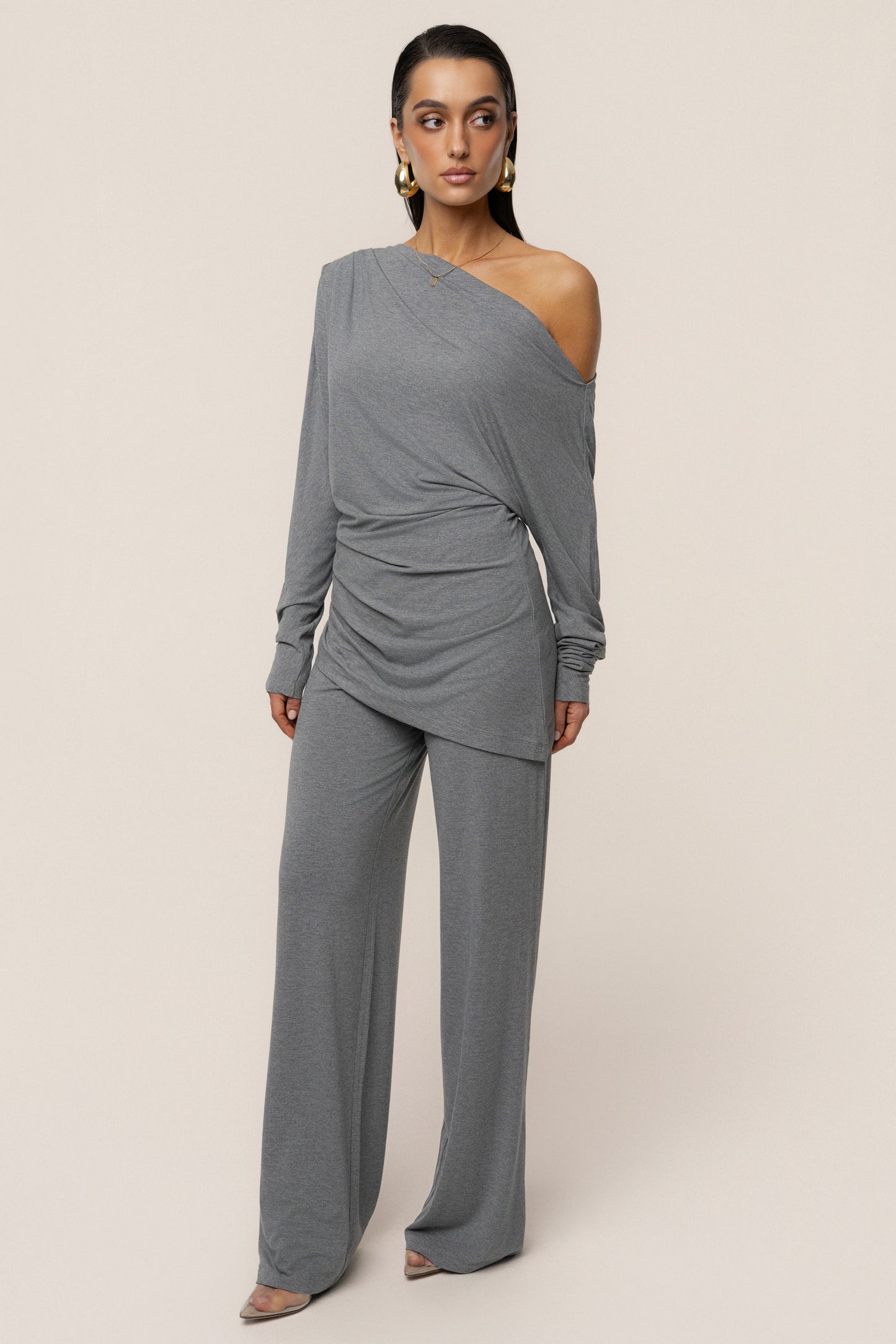 Charcoal Winter Soirée Pant Set