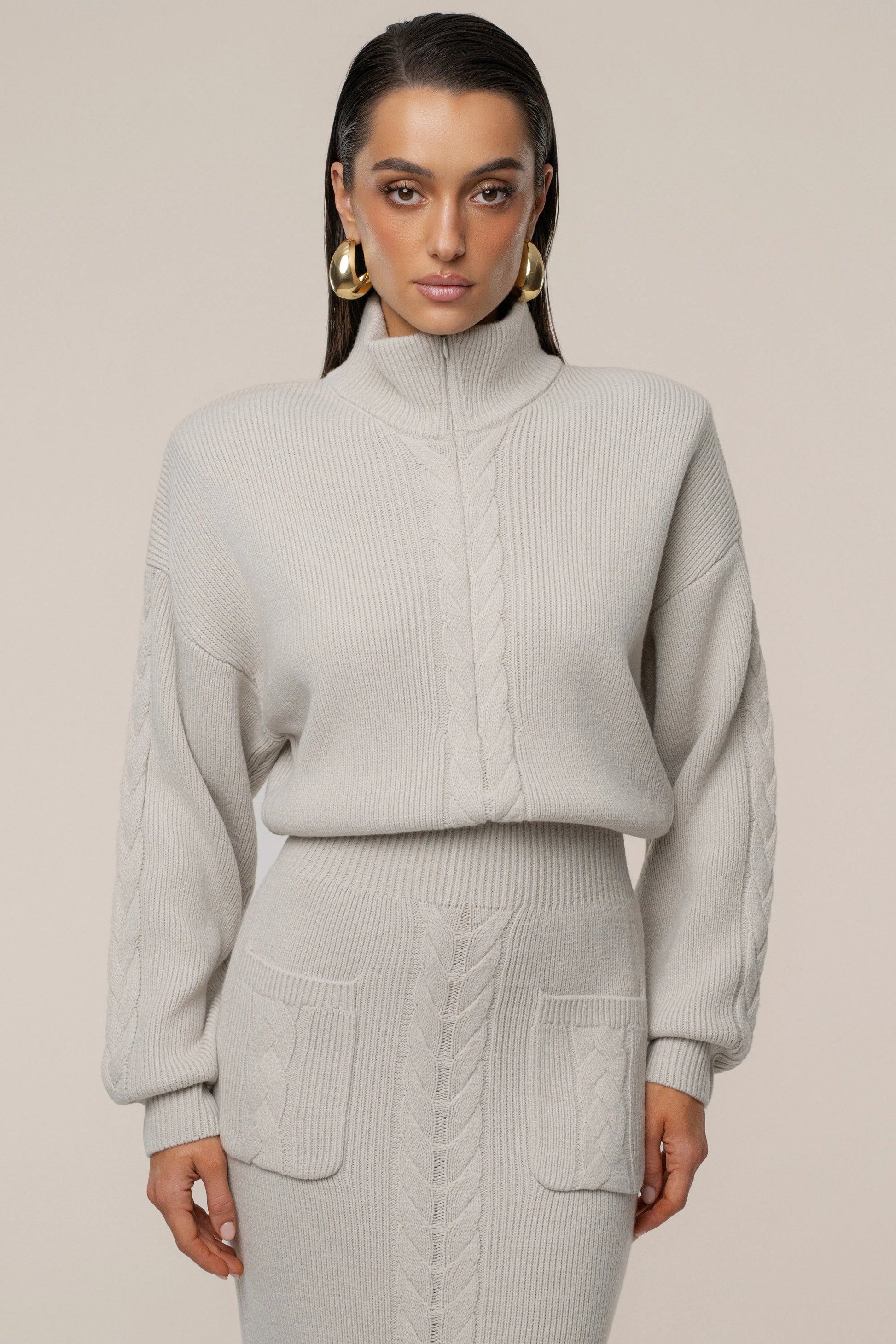Stone Cozy Intentions Ribbed Dress JLUXLABEL