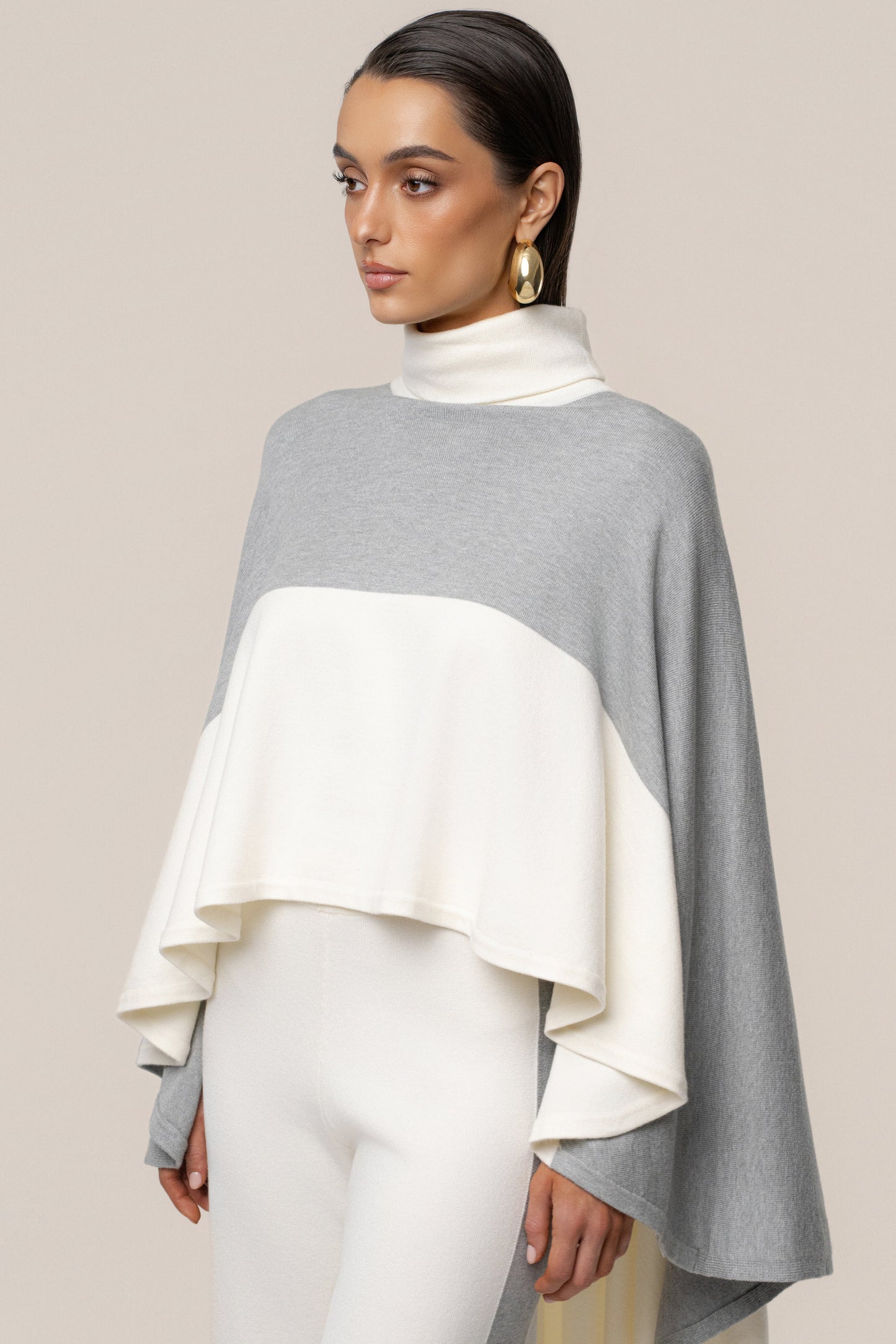 Ivory Chasing Fall Contrast Top