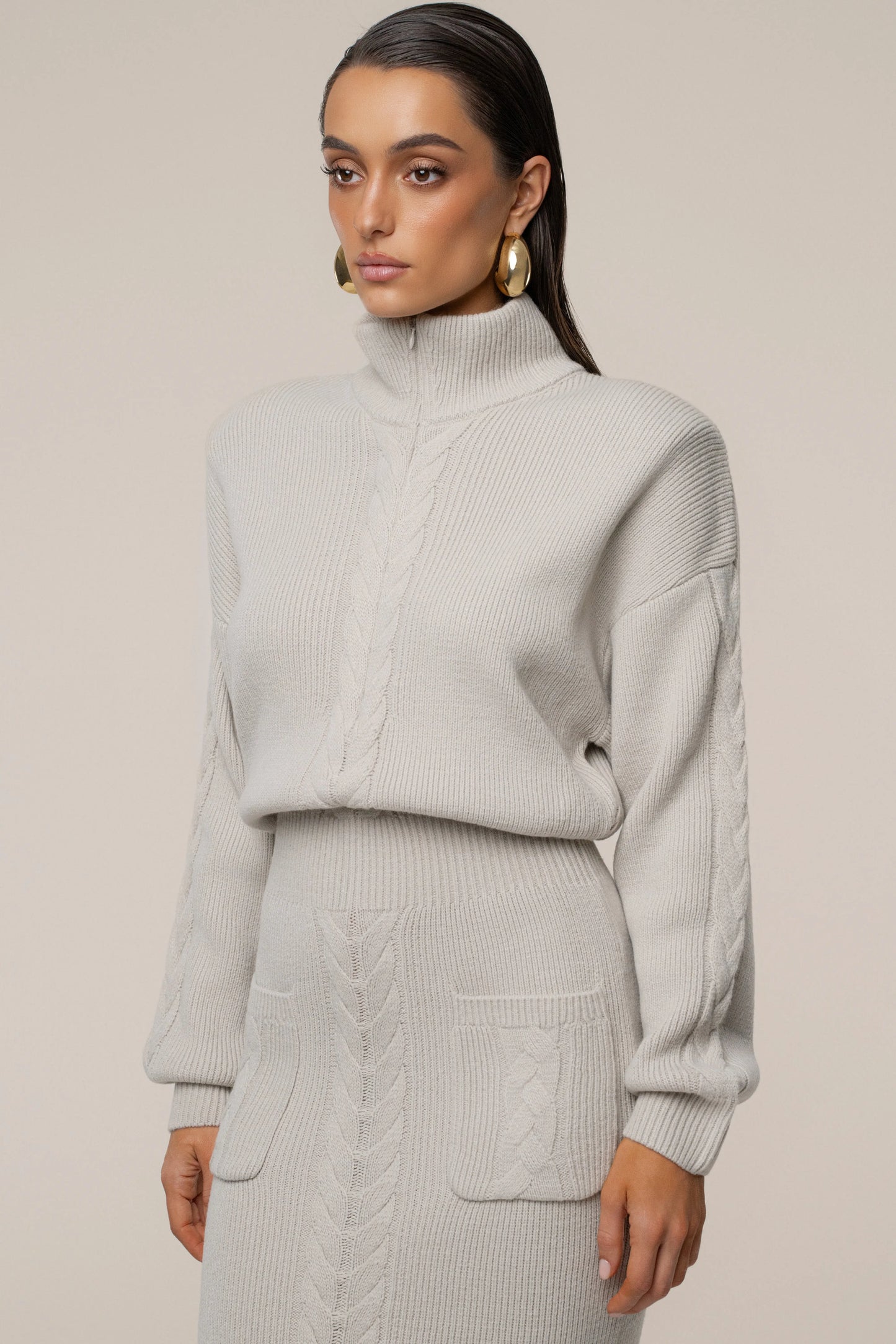 Stone Cozy Intentions Ribbed Dress JLUXLABEL