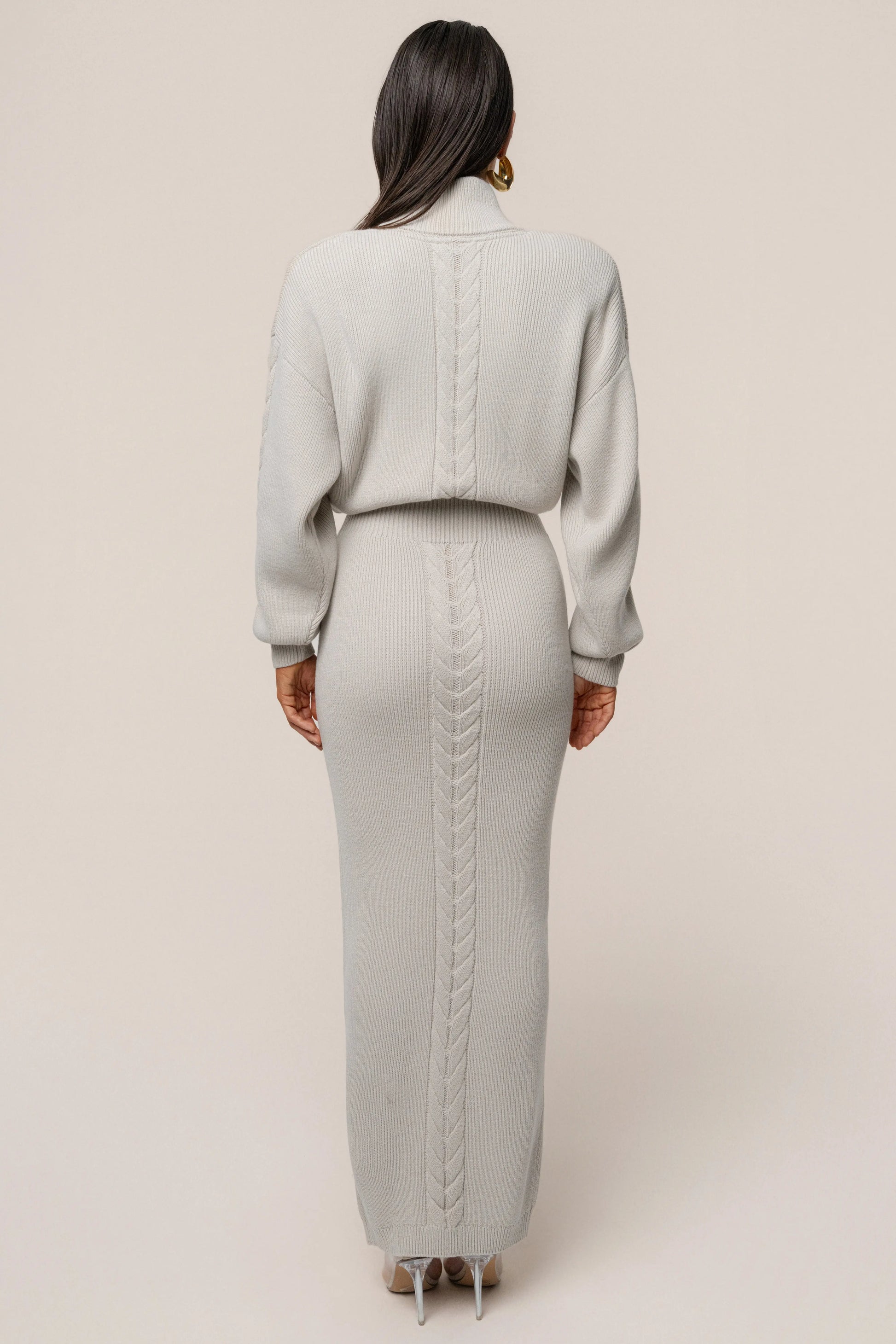Stone Cozy Intentions Ribbed Dress JLUXLABEL