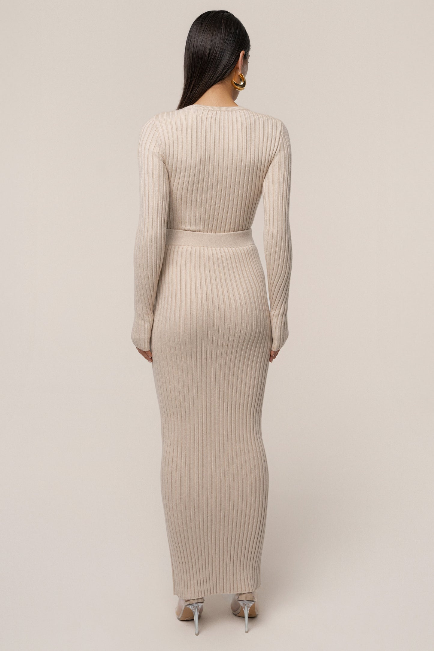 Stone Overcast Ribbed Top