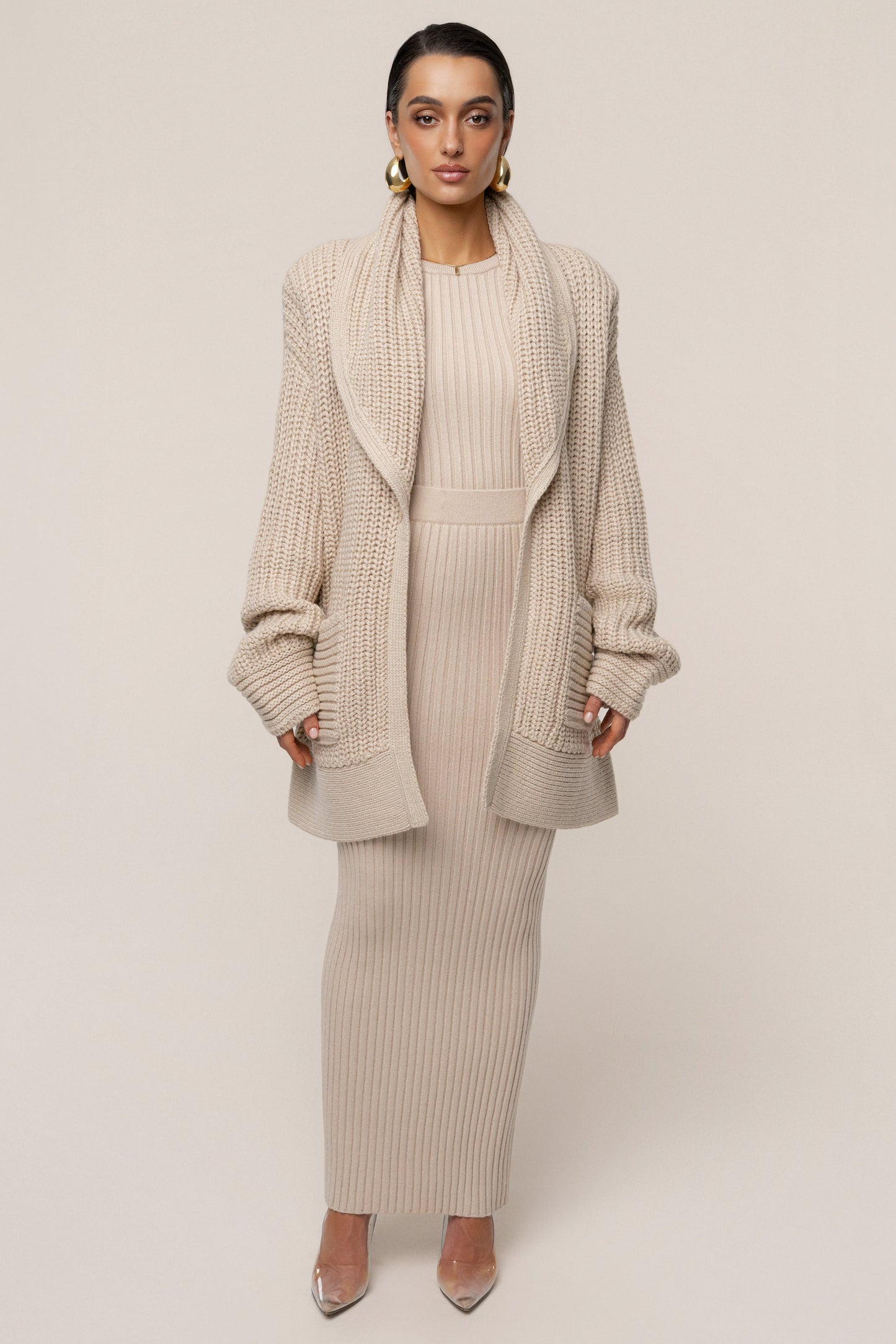 Stone Soft Reset Ribbed Skirt JLUXLABEL