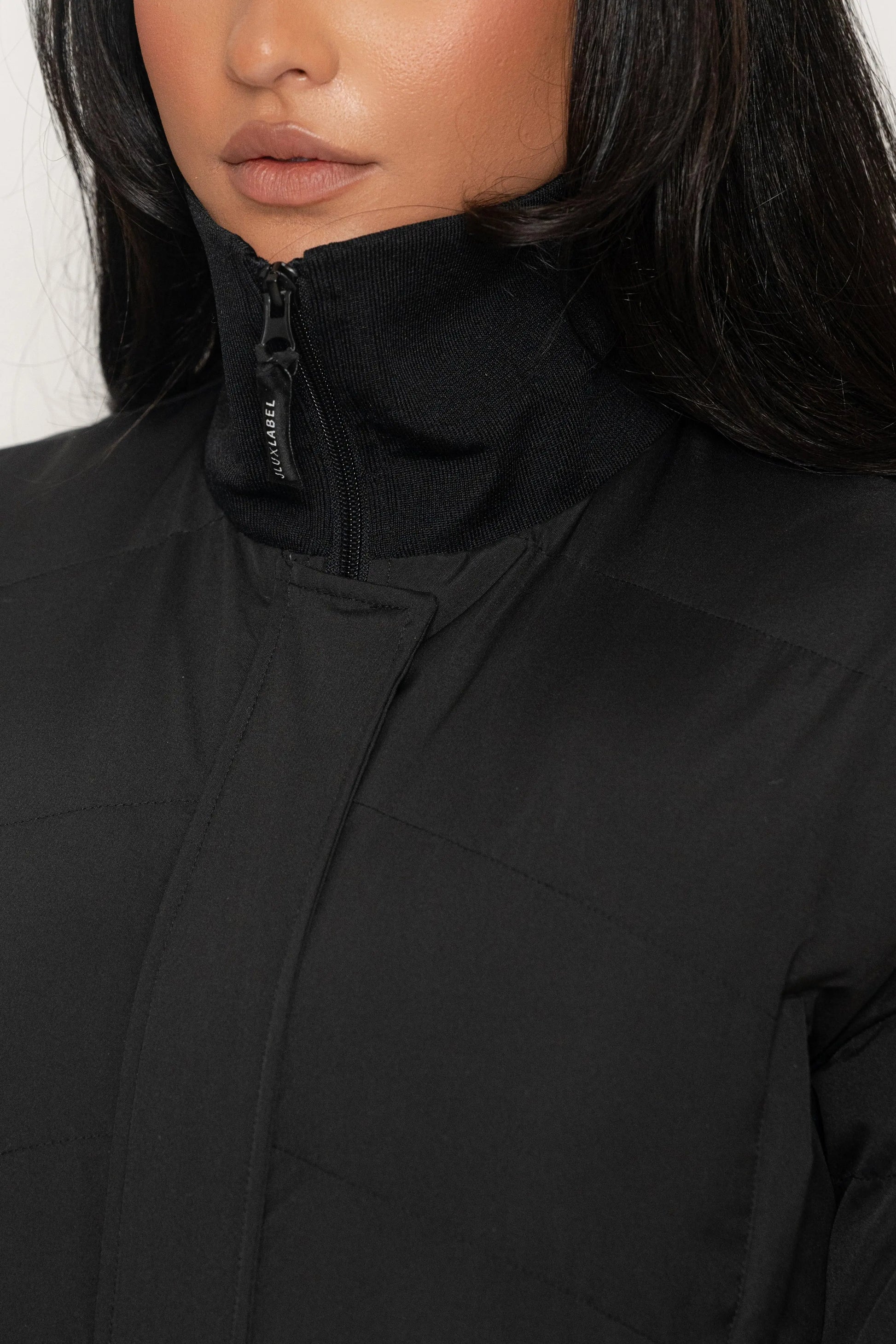 Black In Motion Nylon Jumpsuit JLUXLABEL