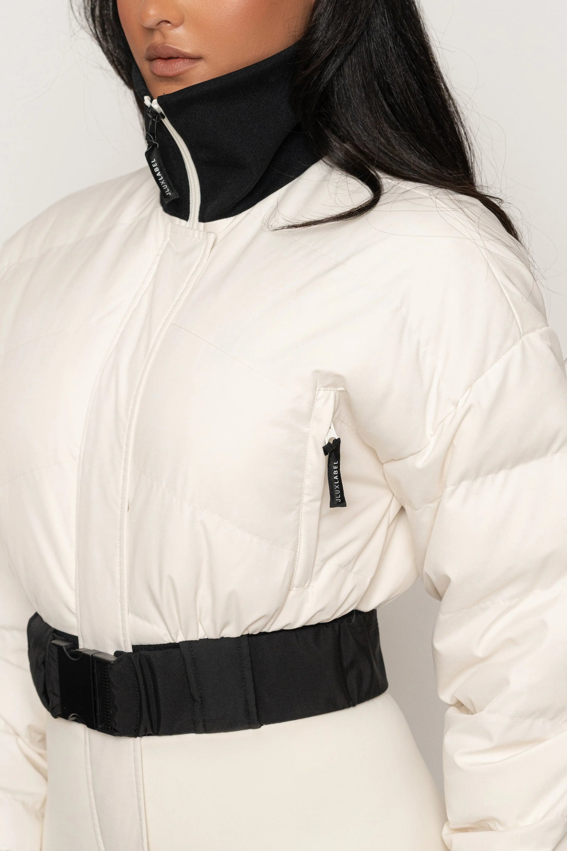 Ivory In Motion Nylon Jumpsuit JLUXLABEL