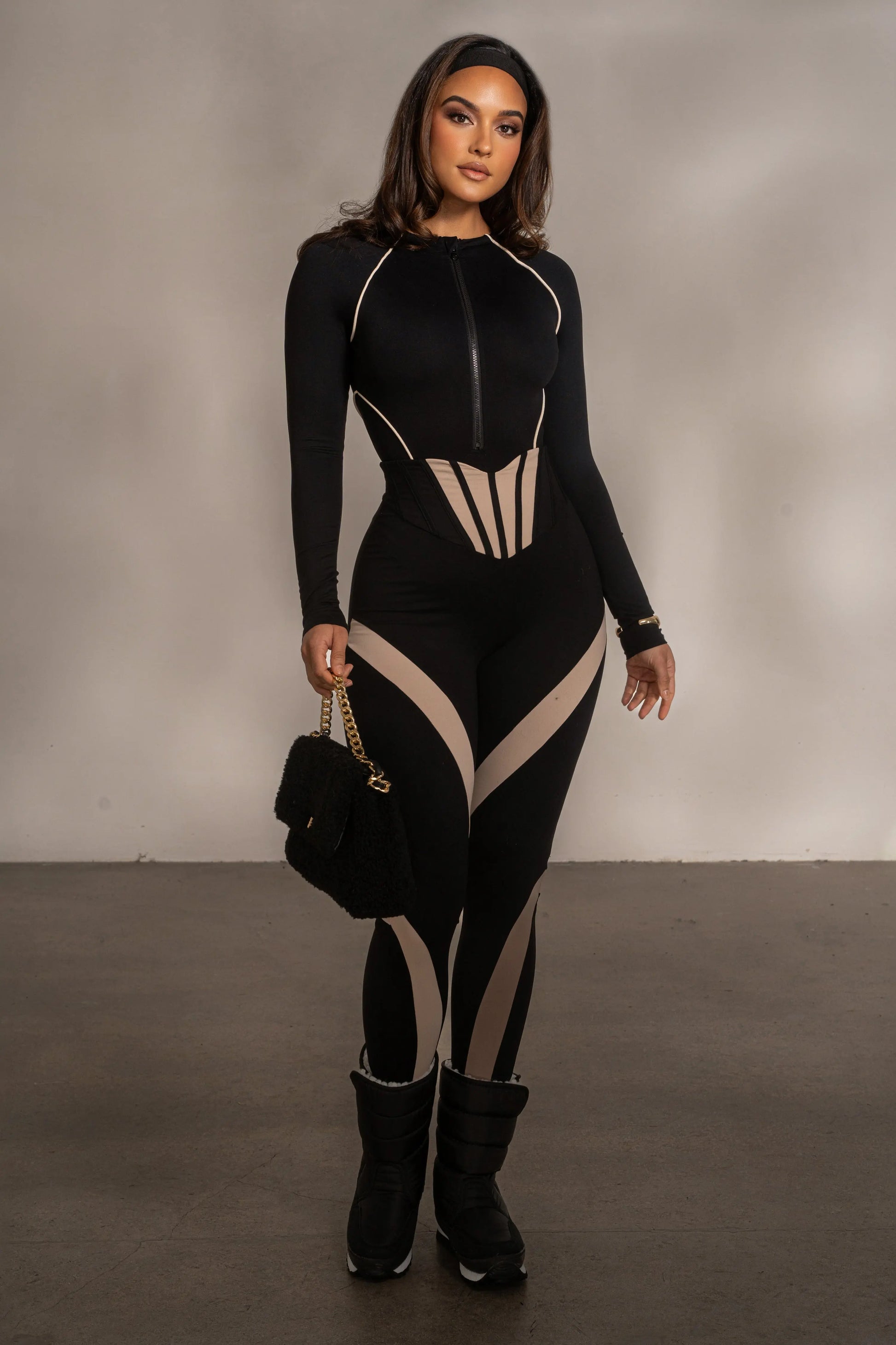 Black Valen High Waisted Leggings JLUXLABEL