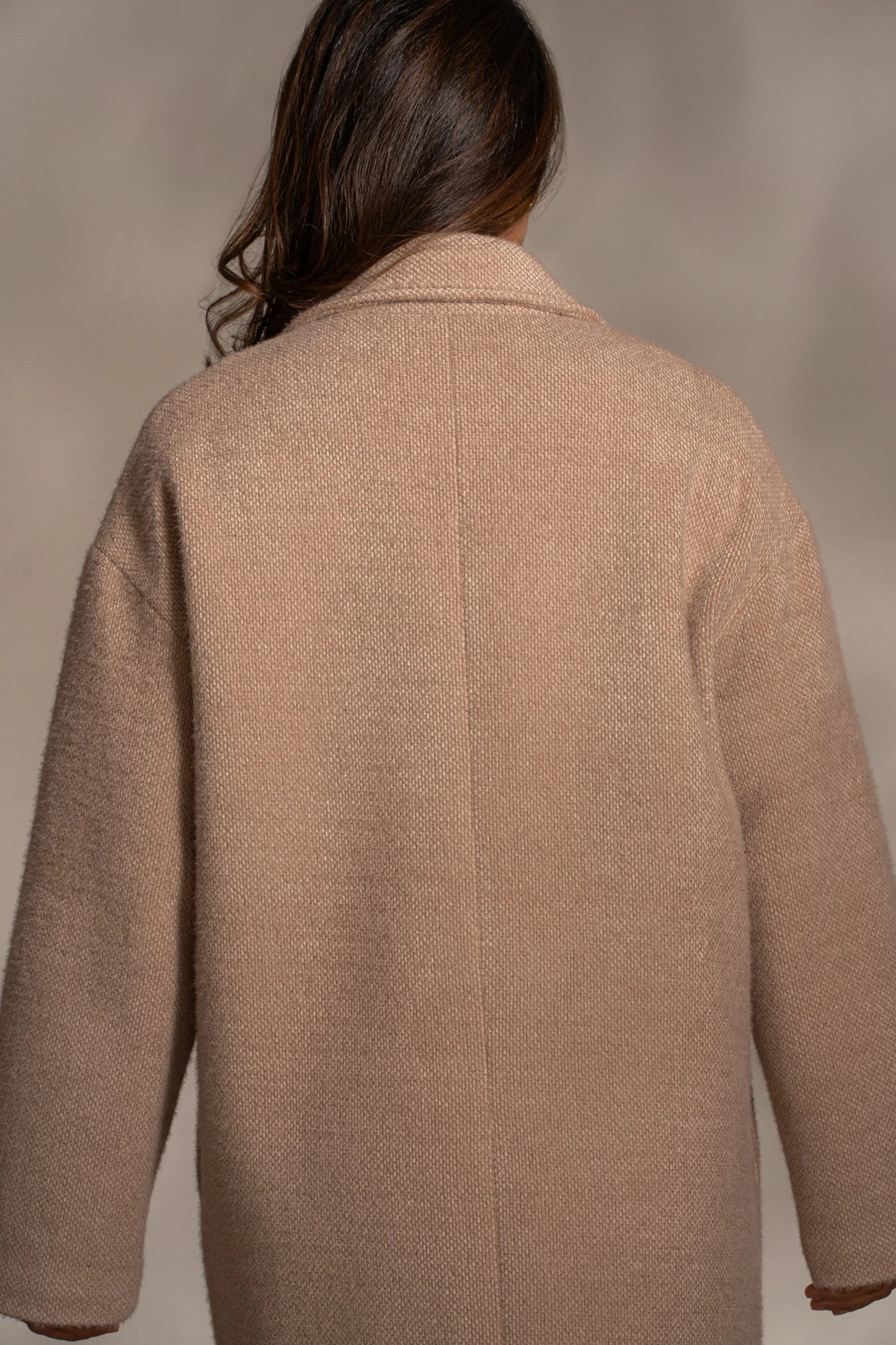 Sand Dion Oversized Coat JLUXLABEL