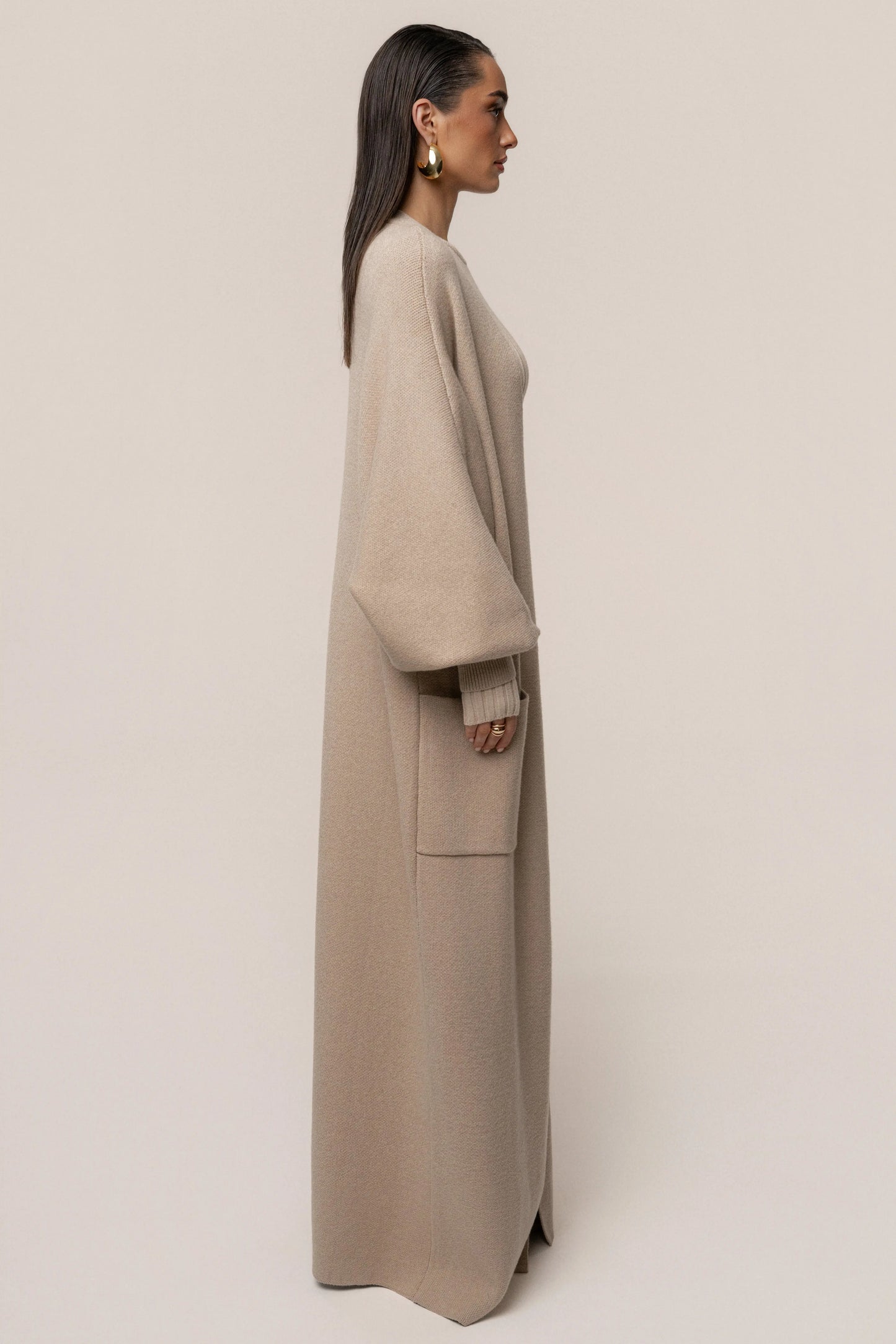 Beige Soft Embrace Cardigan JLUXLABEL
