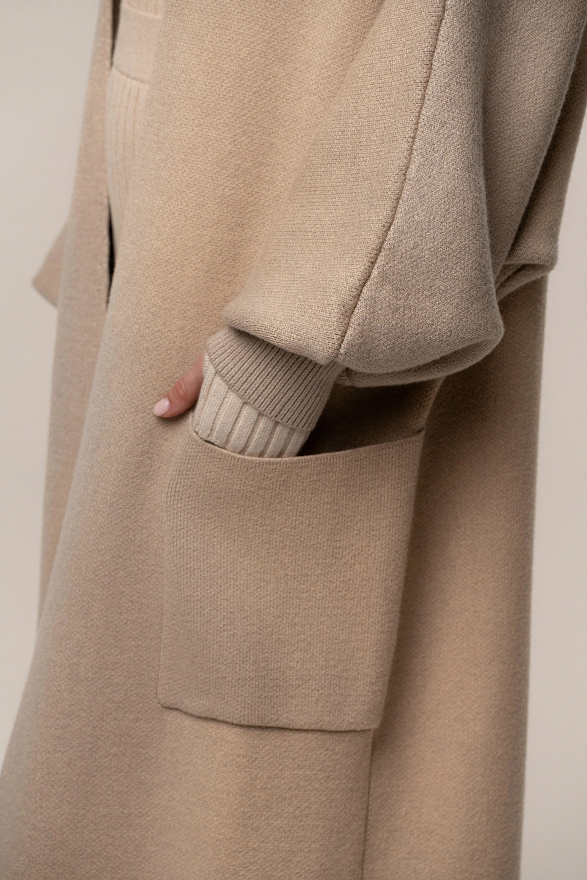 Beige Soft Embrace Cardigan JLUXLABEL