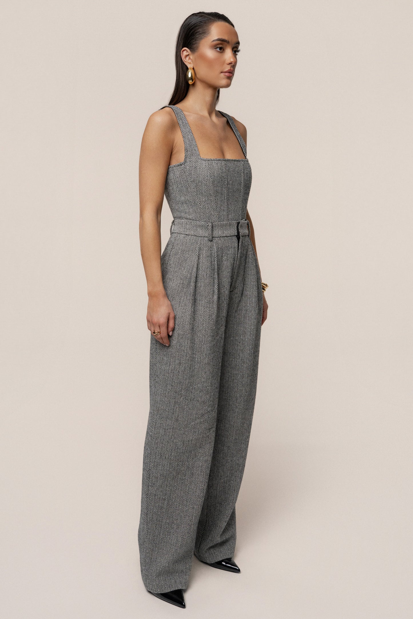 Classic Herringbone Trousers JLUXLABEL