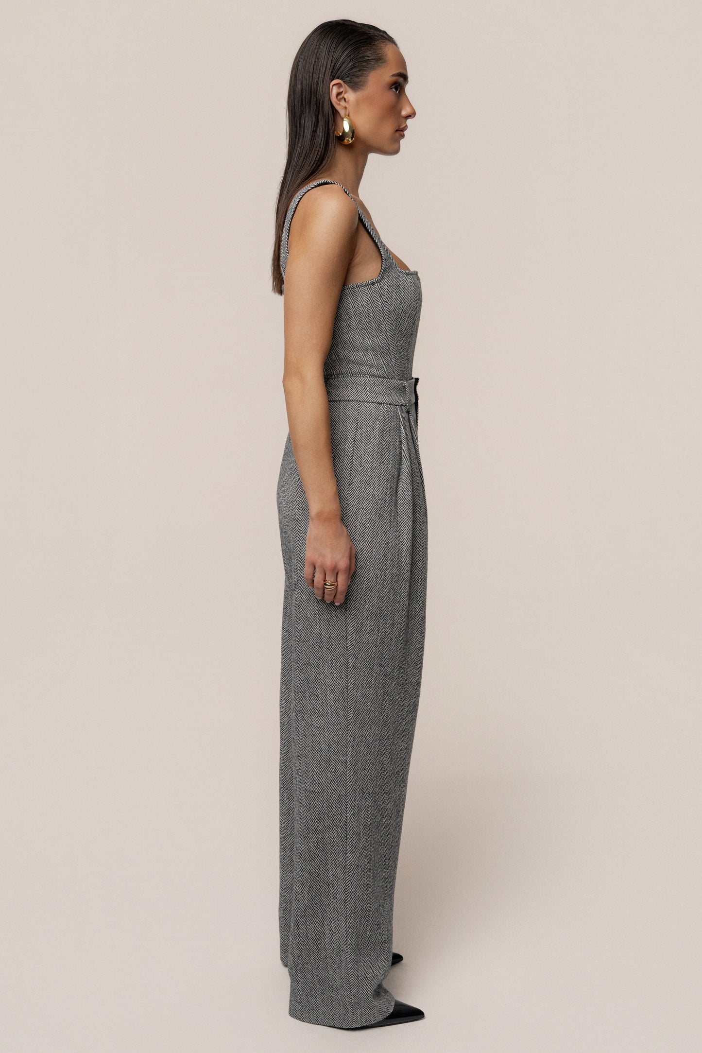 Classic Herringbone Trousers JLUXLABEL