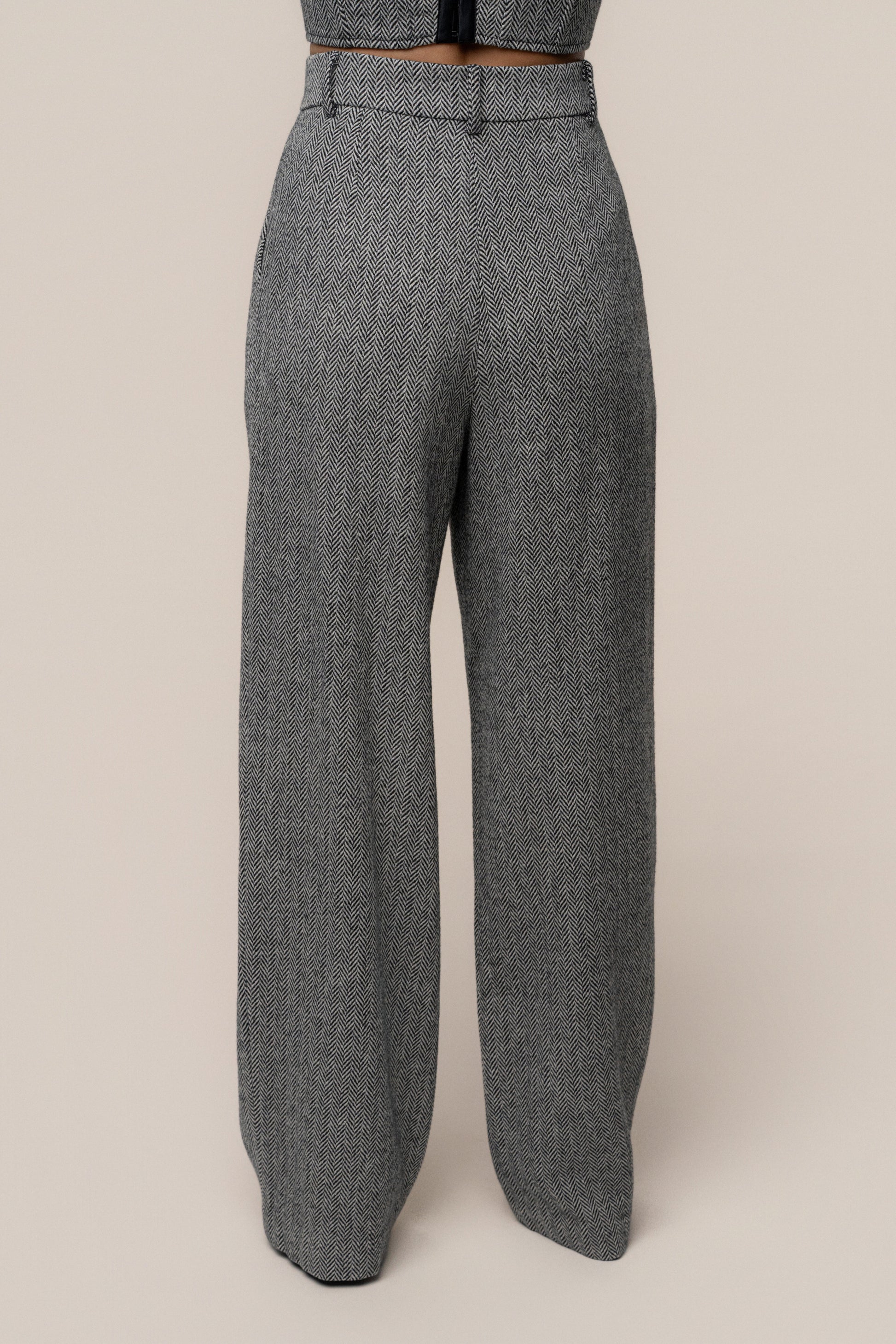 Classic Herringbone Trousers JLUXLABEL