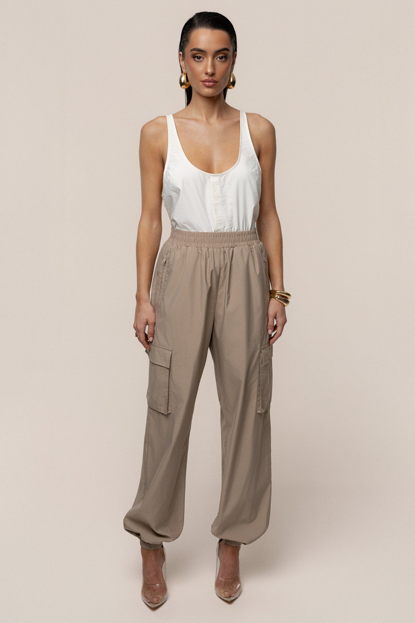 Ivory Active Scoop Neck Top