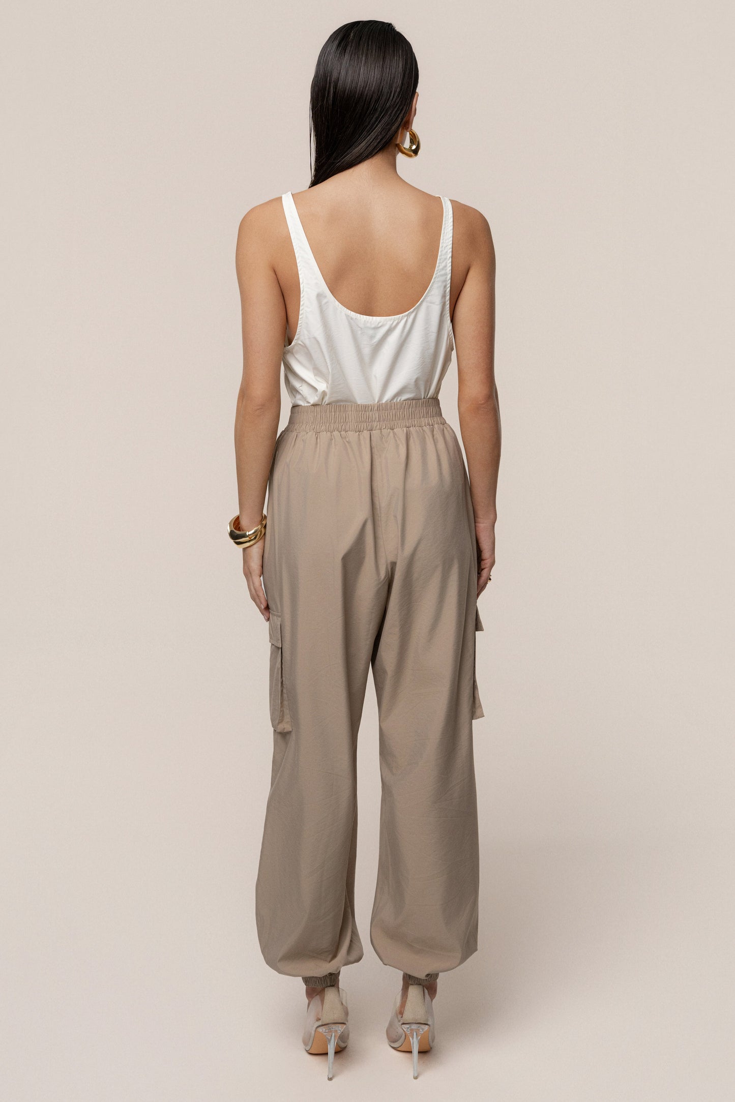 Ivory Active Scoop Neck Top