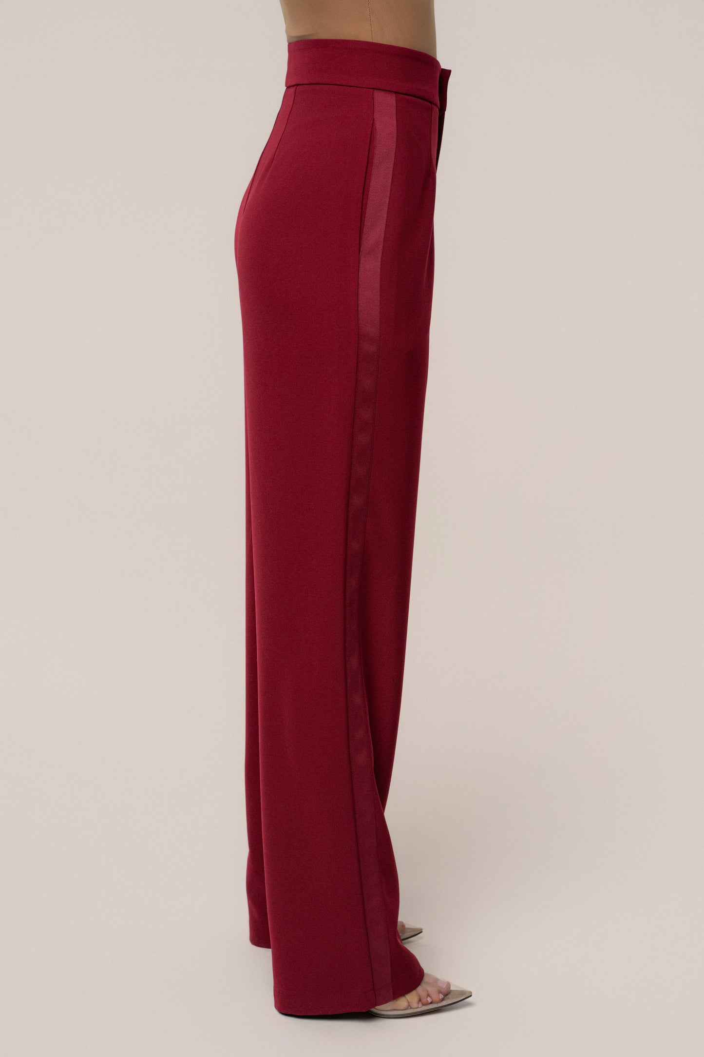 Burgundy Suite Life Woven Pant JLUXLABEL