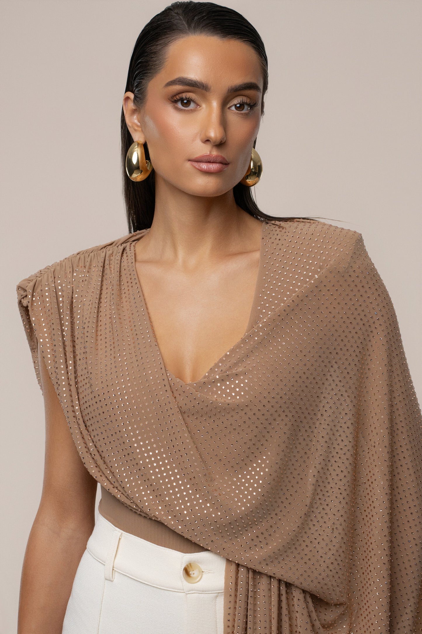 Pecan Draped Dreams Hot Fix Top